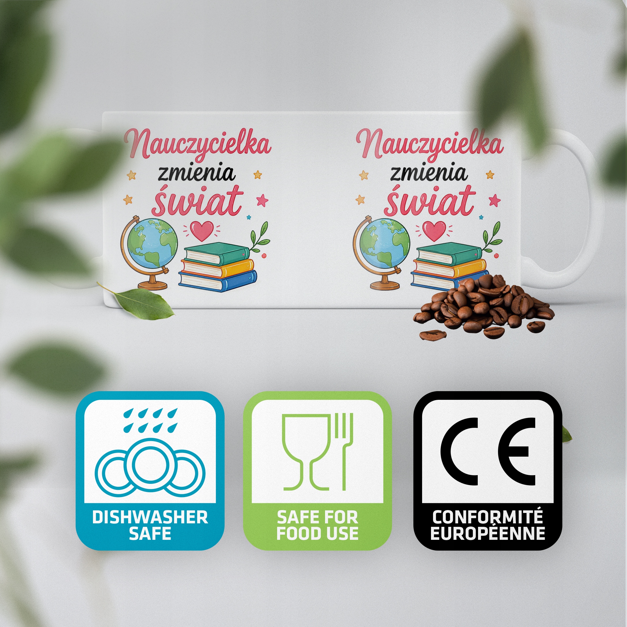 Kubek Dzień Nauczyciela Zakończenie Roku Dla Nauczycielki Prezent Upominek