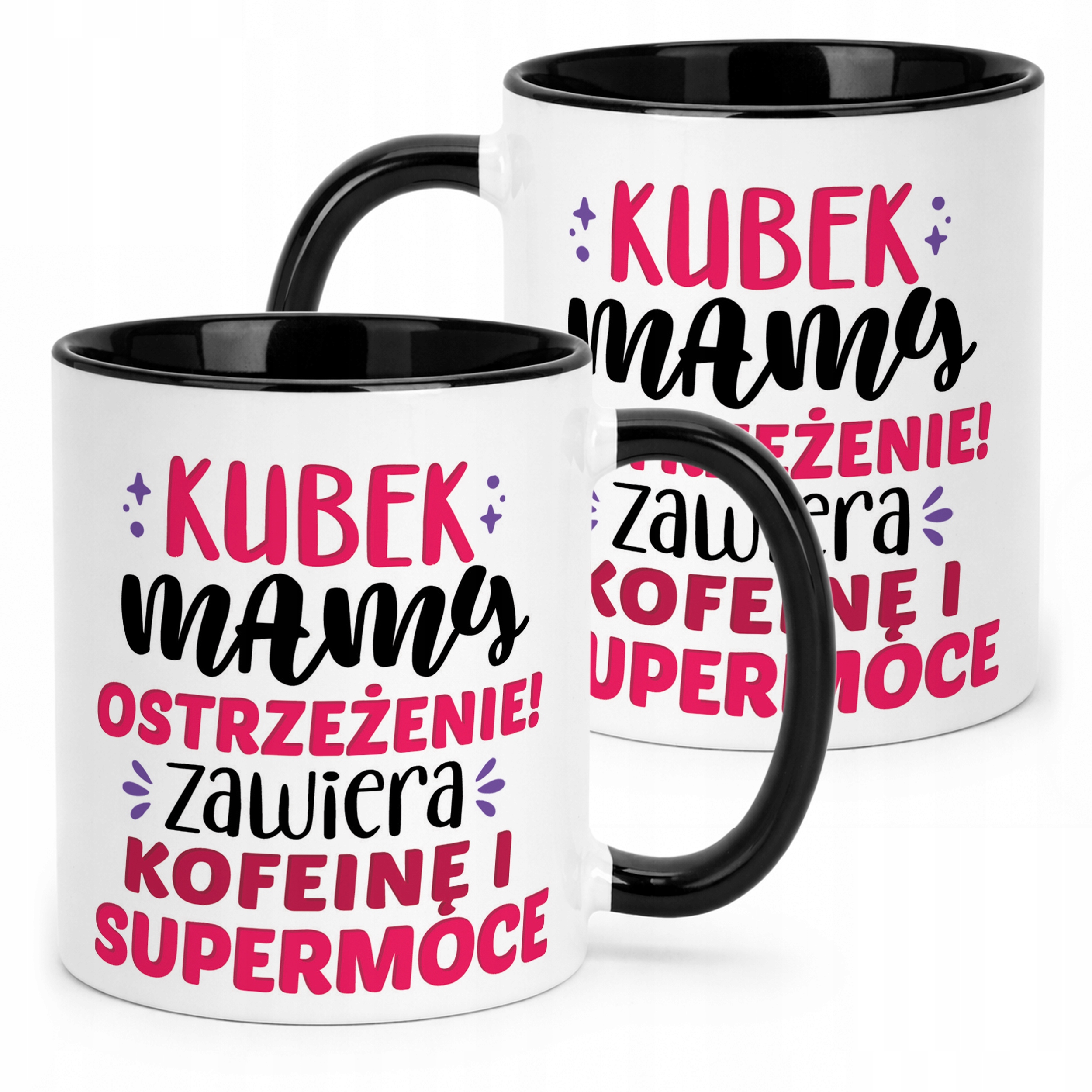 Kubek Czarny Dzień Matki Dla Mamy Prezent Kubek Mamy Ostrzeżenie