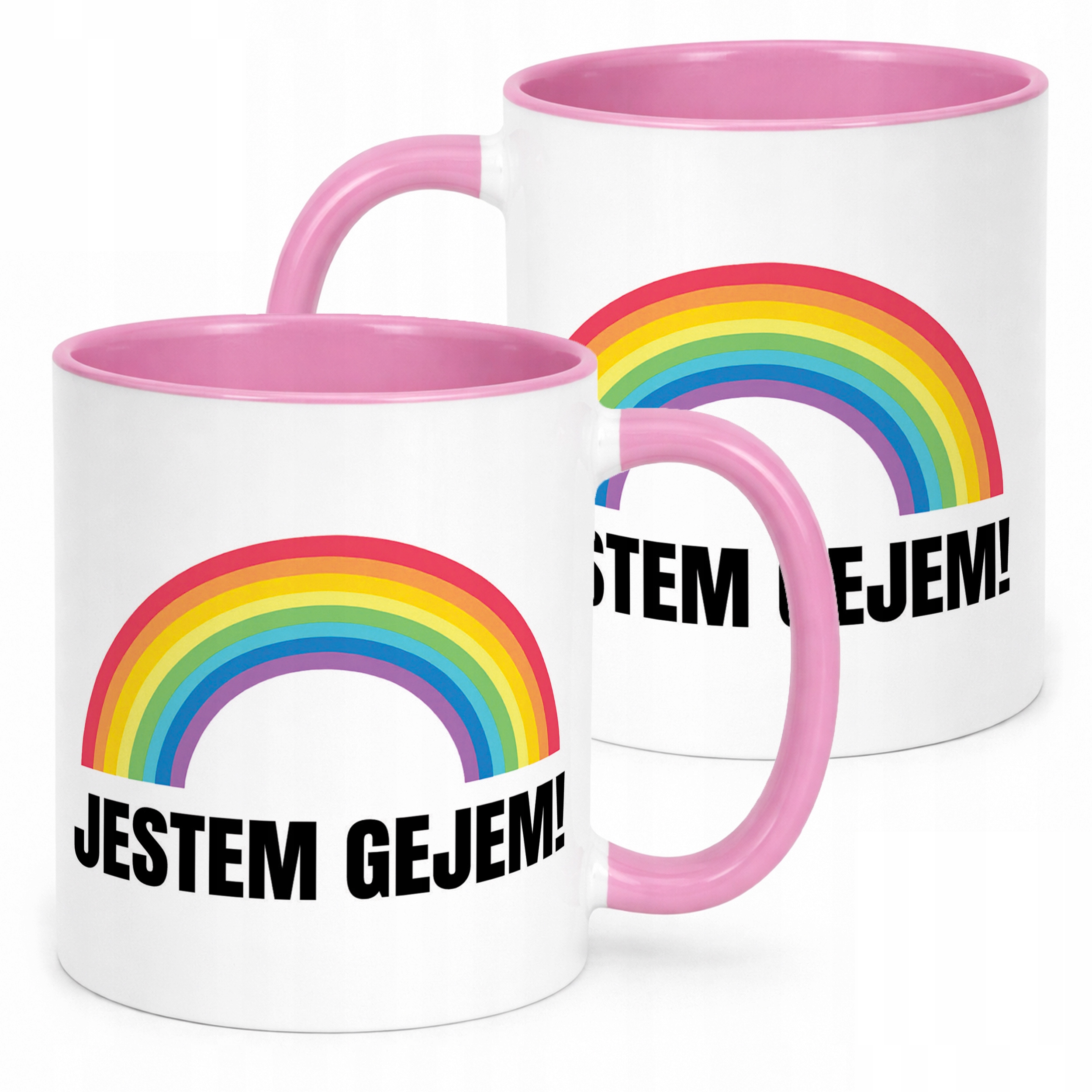 Kubek Różowy I’M GAY Tęcza LGBT Jestem Gejem