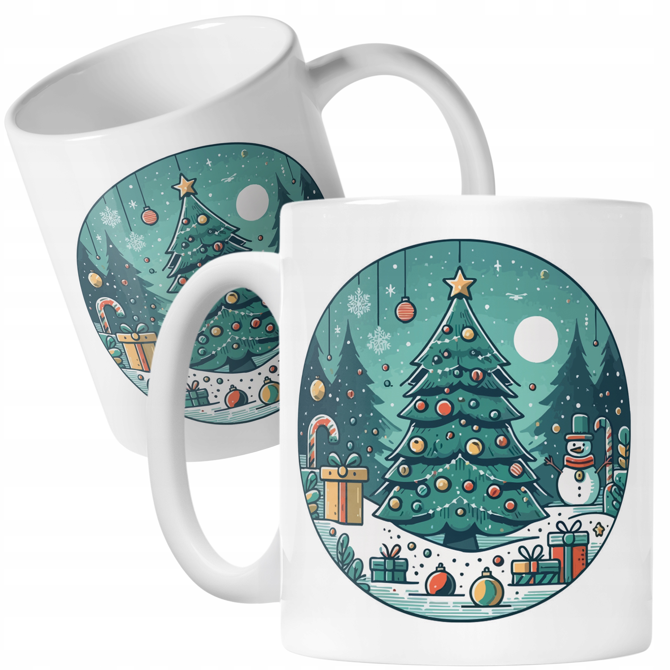 Kubek Ceramiczny Świąteczny Boże Narodzenie Mikołajki Prezent Upominek