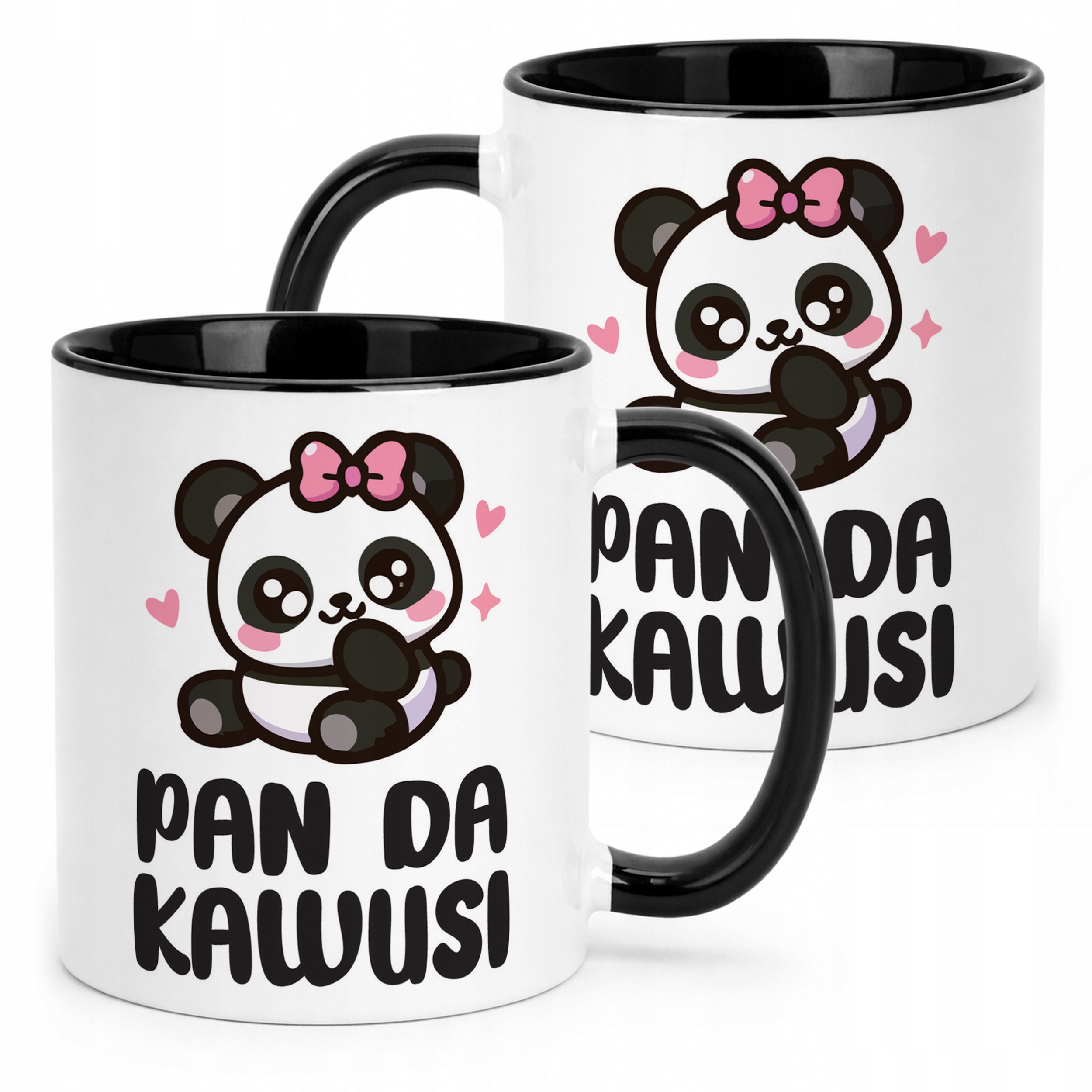 Kubek Czarny Pan Da Kawusi Panda Śmieszny Zabawny Prezent