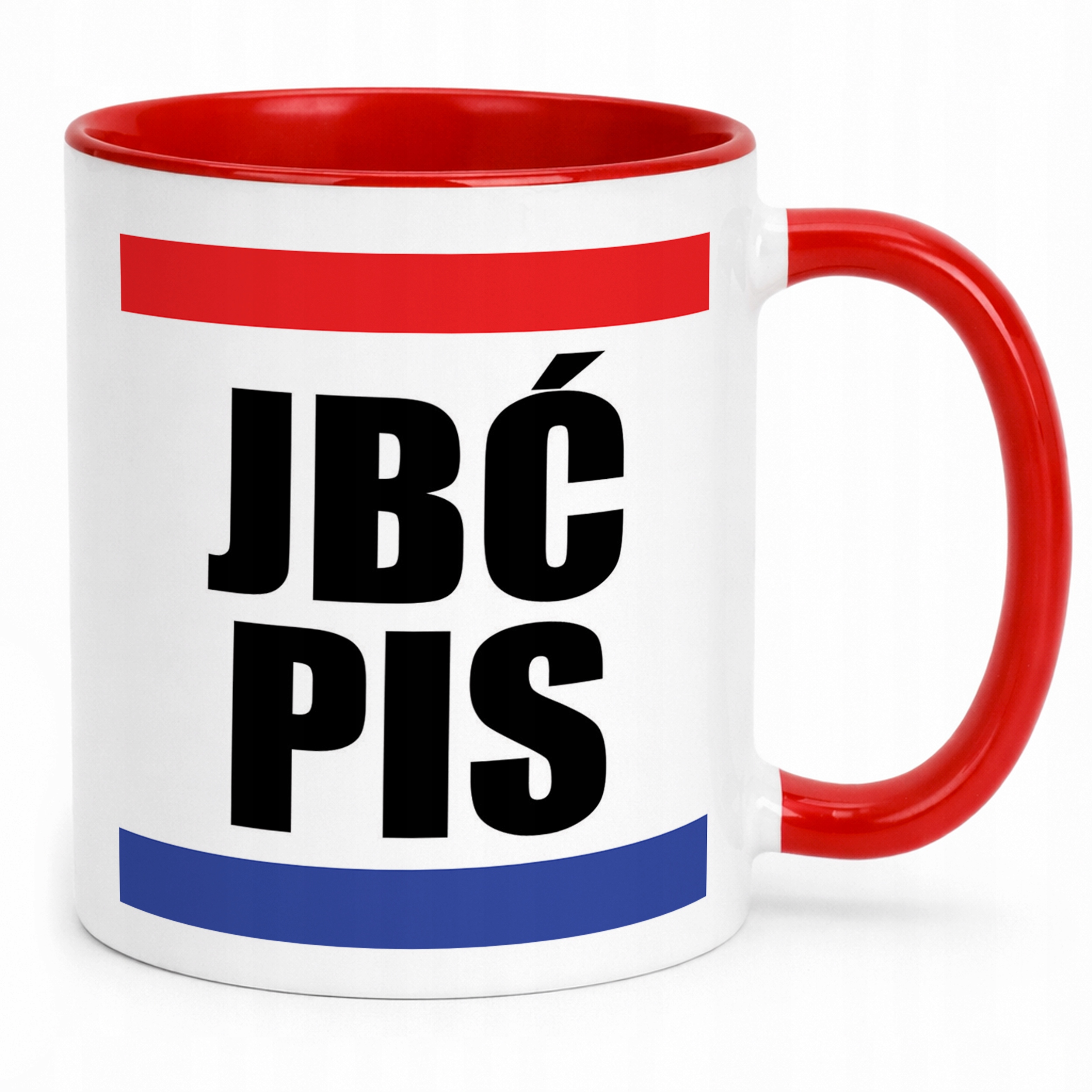 Kubek Czerwony PIS 8 Gwiazdek Polityka Prezent Upominek