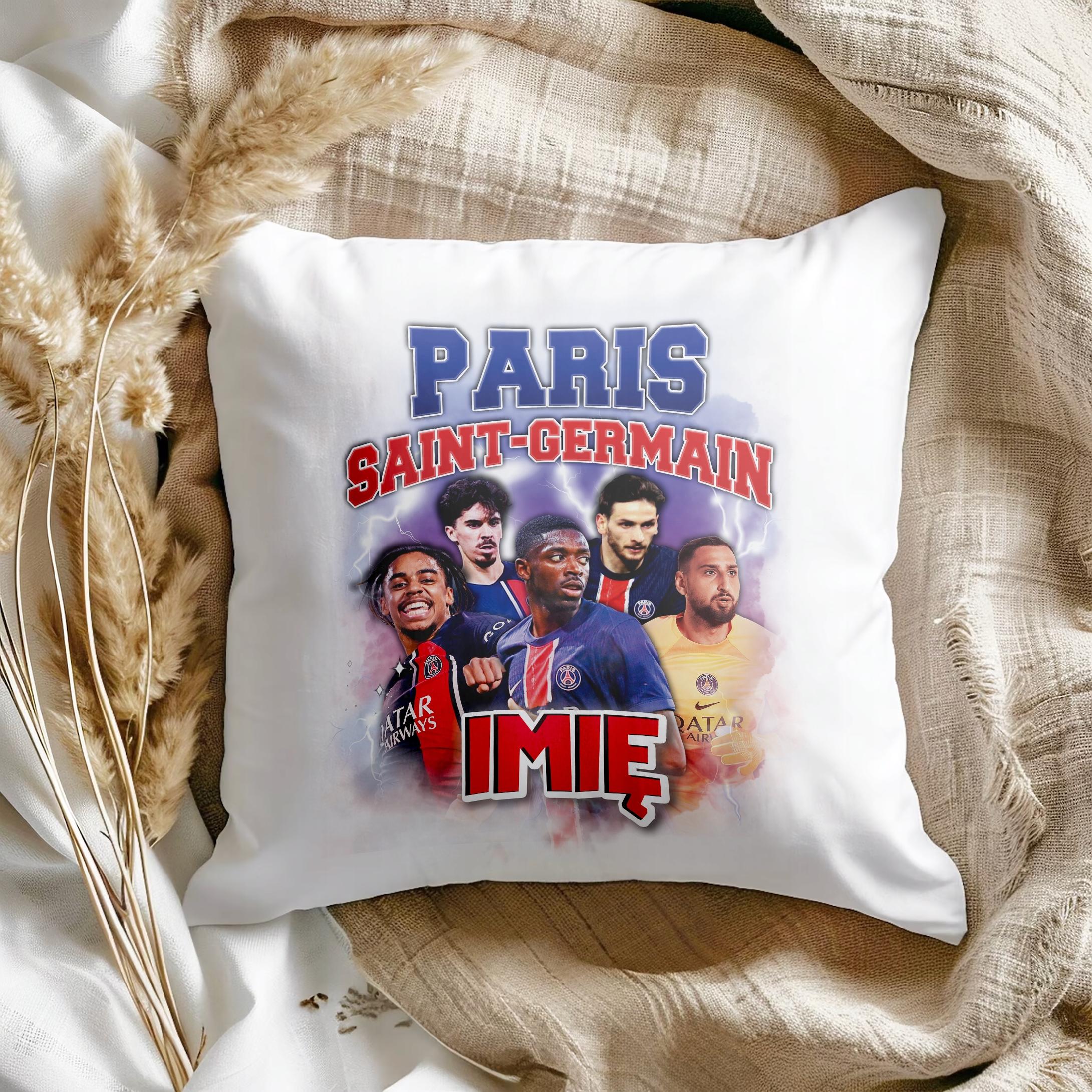 Poduszka personalizowana 38x38cm Paris Saint-Germain Dembélé Barcola