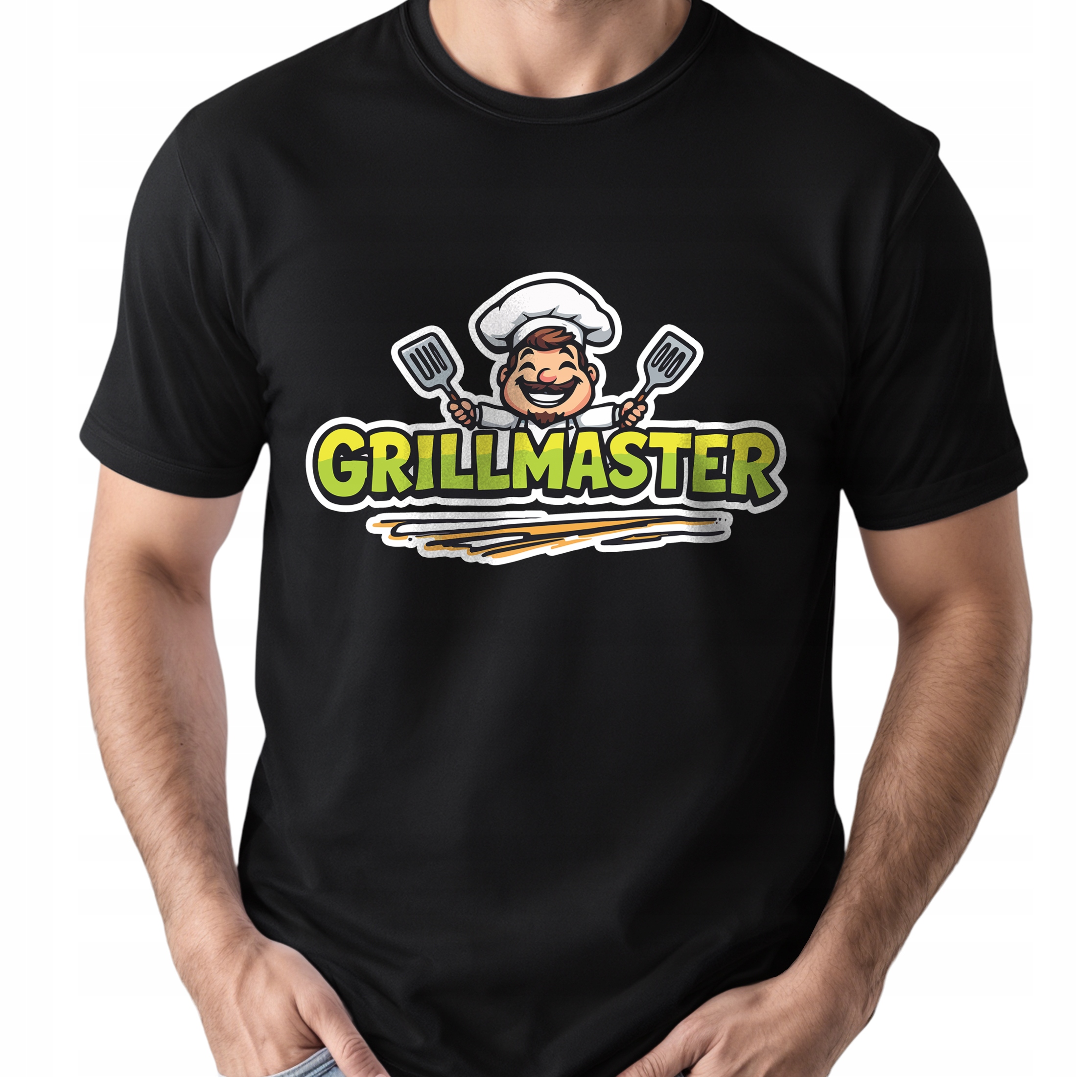 Koszulka czarna męska Grillmaster Zabawny Prezent r. 3XL