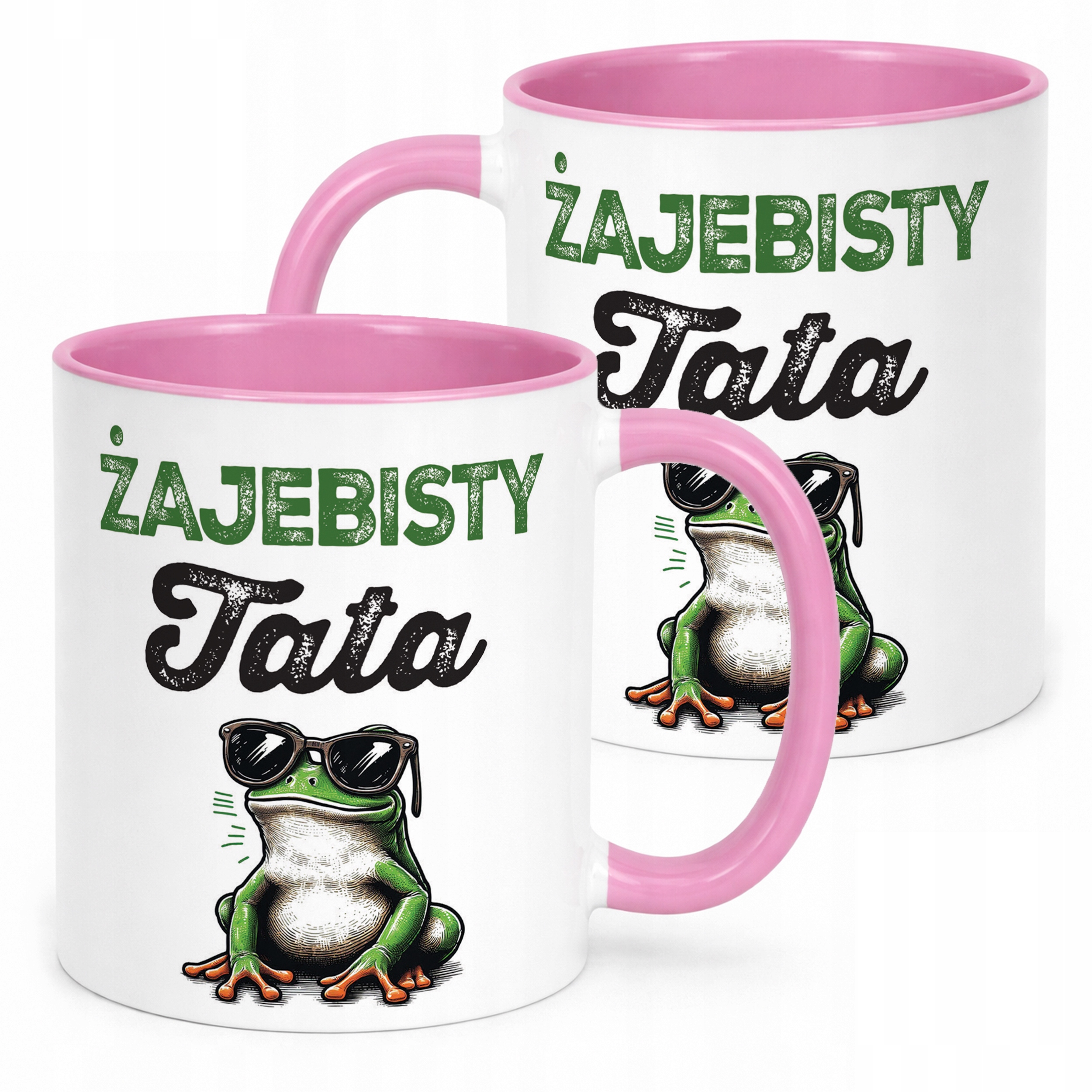 Kubek Różowy Dzień Ojca Dla Taty Żajebisty Tata Prezent