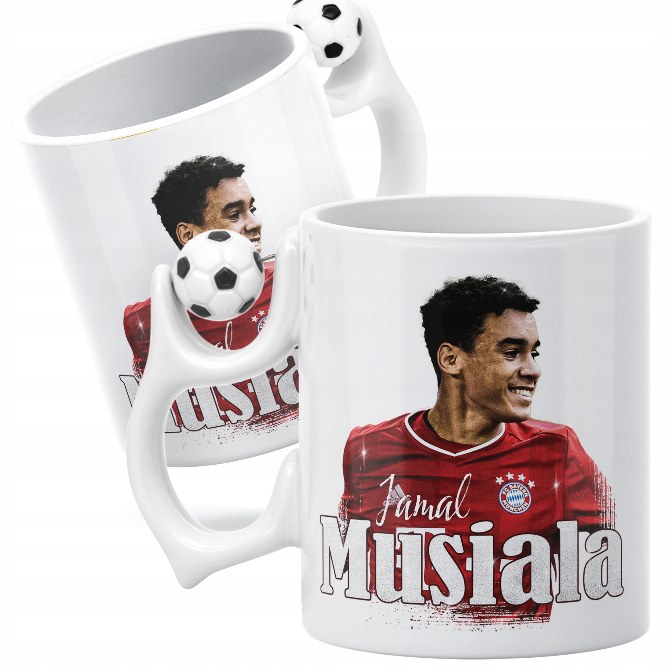 Zestaw Kubek Piłkarski + Podkładka pod mysz Jamal Musiala Bayern Monachium
