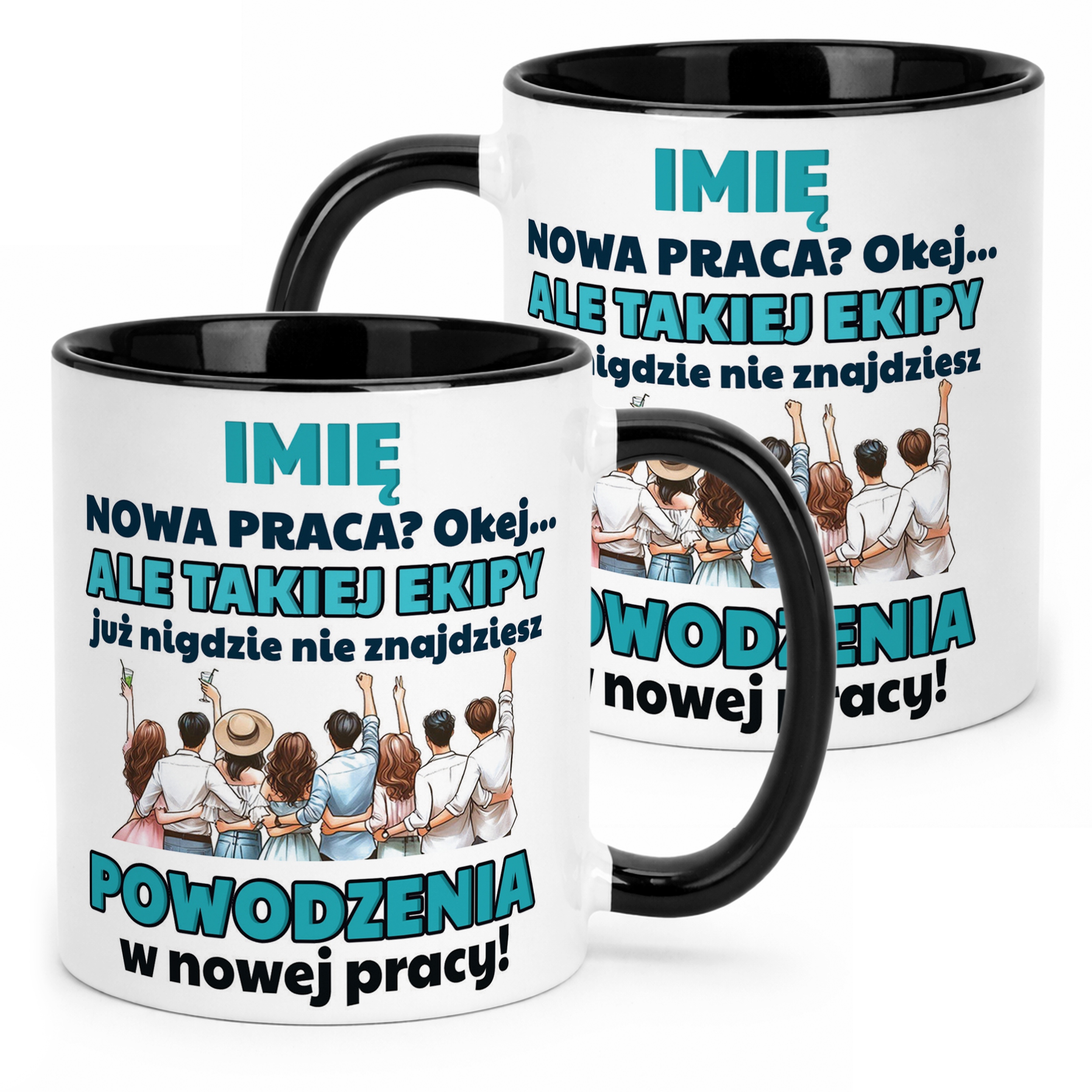 Kubek Czarny Personalizowany Pożeganie Odejście z Pracy Prezent