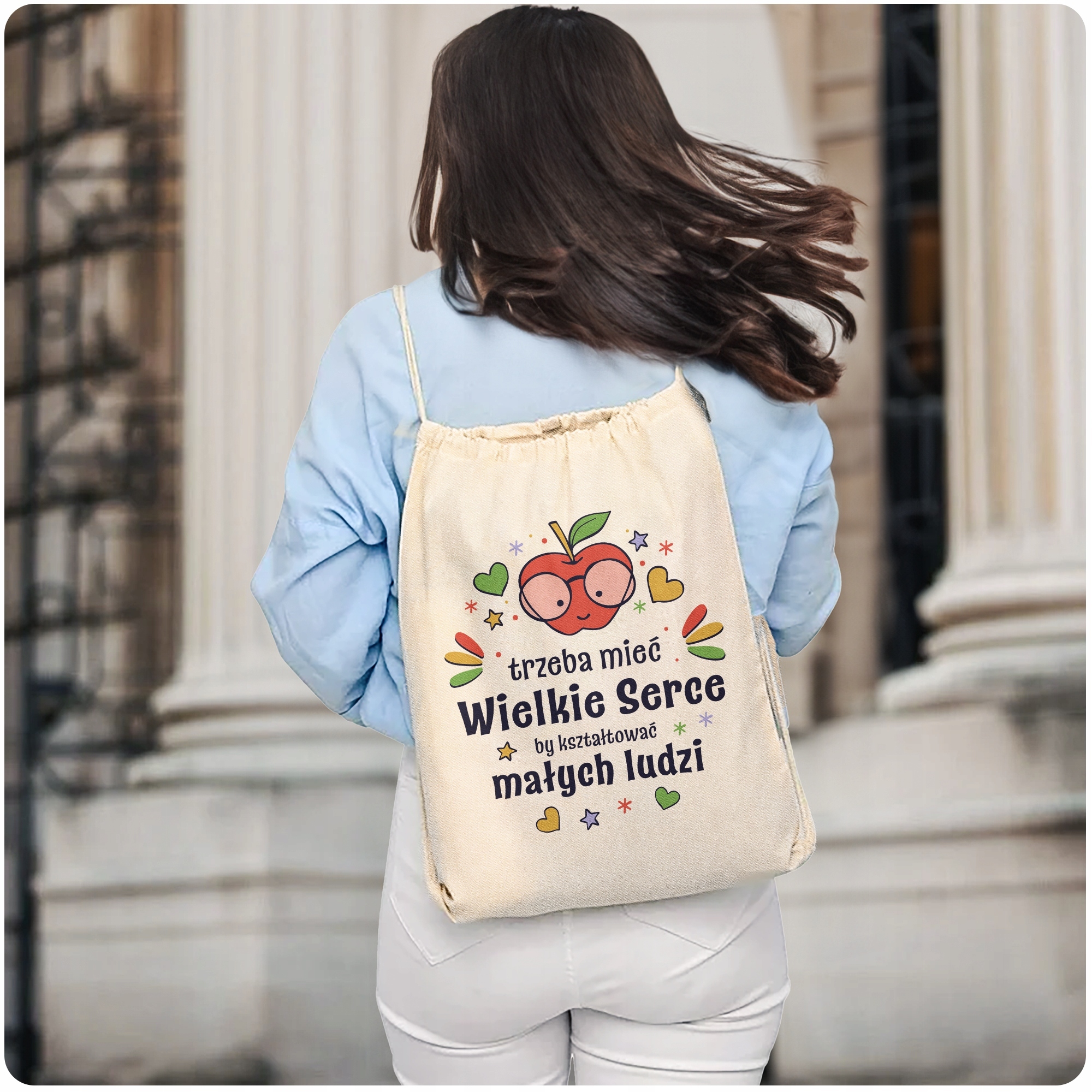 Plecak bawełniany super prezent na dzień nauczyciela