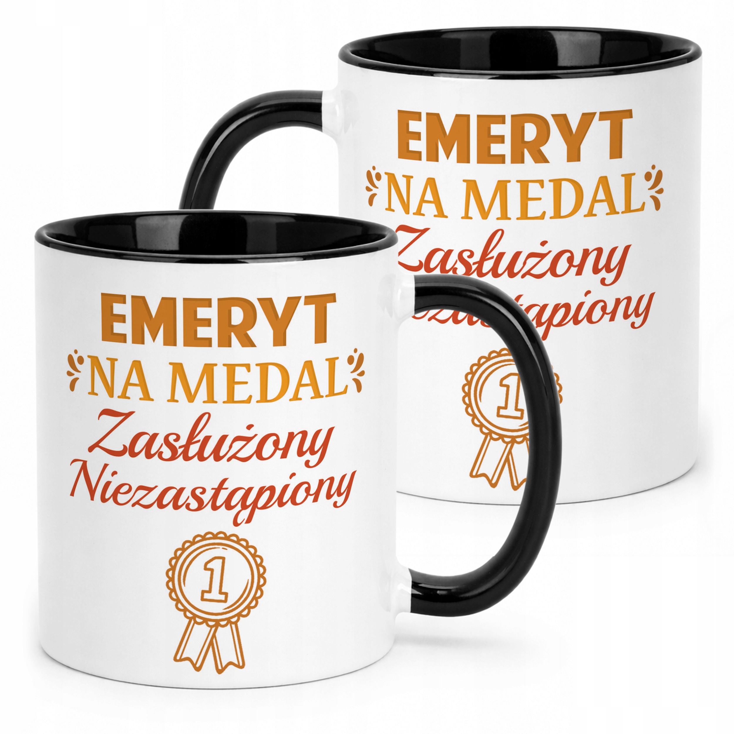 Kubek Czarny z okazji Emerytury Dla Emeryta Prezent Upominek