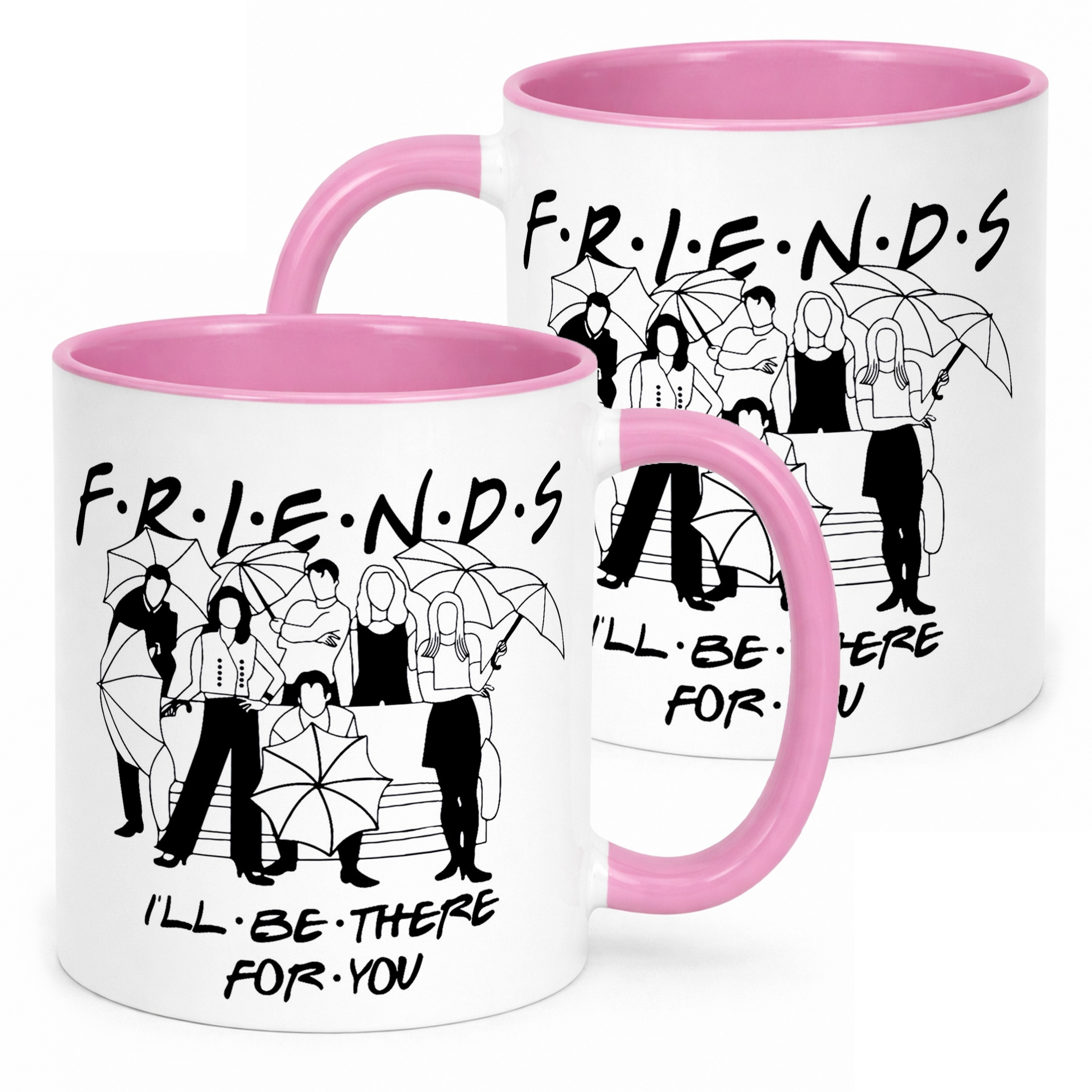 Kubek Różowy Friends Przyjaciele Dla Fanów Serialu Prezent Upominek