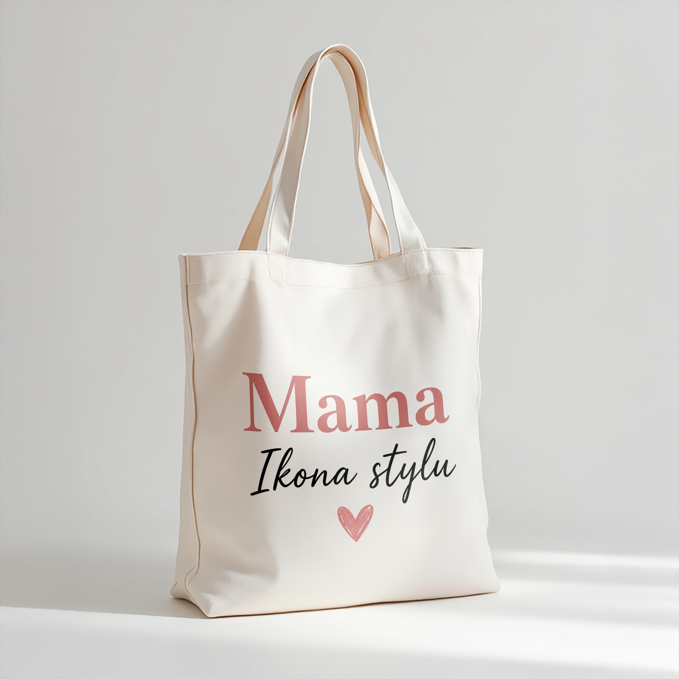 Prezent na Dzień Matki torba bawełniana premium dla mamy fajny prezent