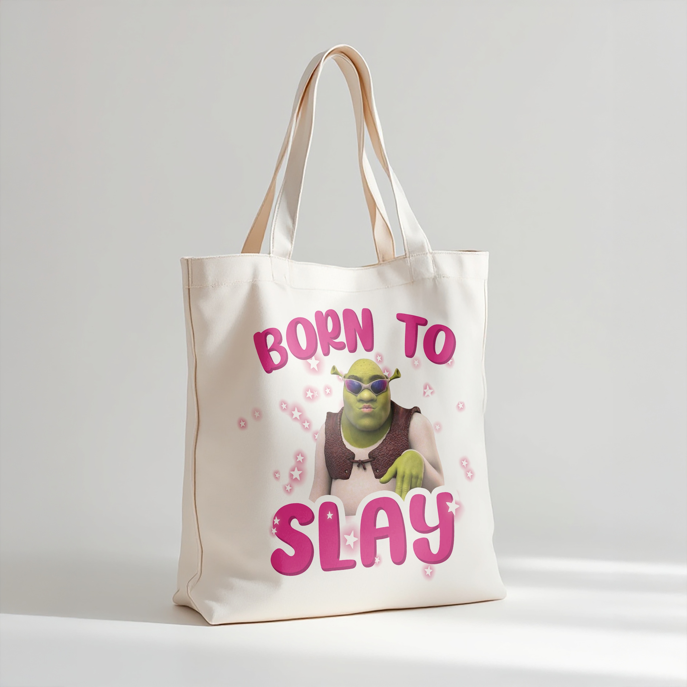 Torba bawełniana premium Born To Slay Zabawny Prezent Zabawny Prezent