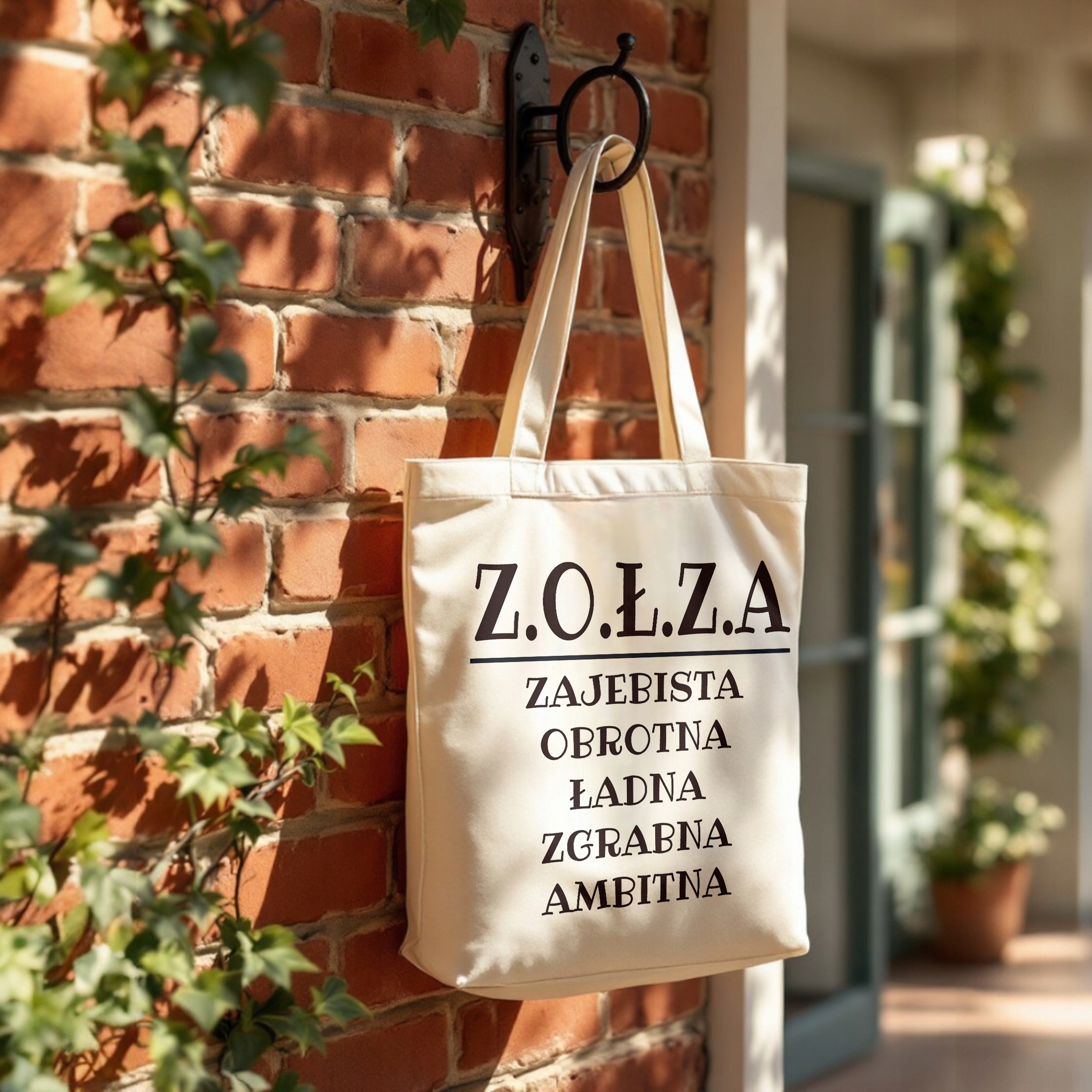 Torba bawełniana premium Z.O.Ł.Z.A Zabawny Prezent