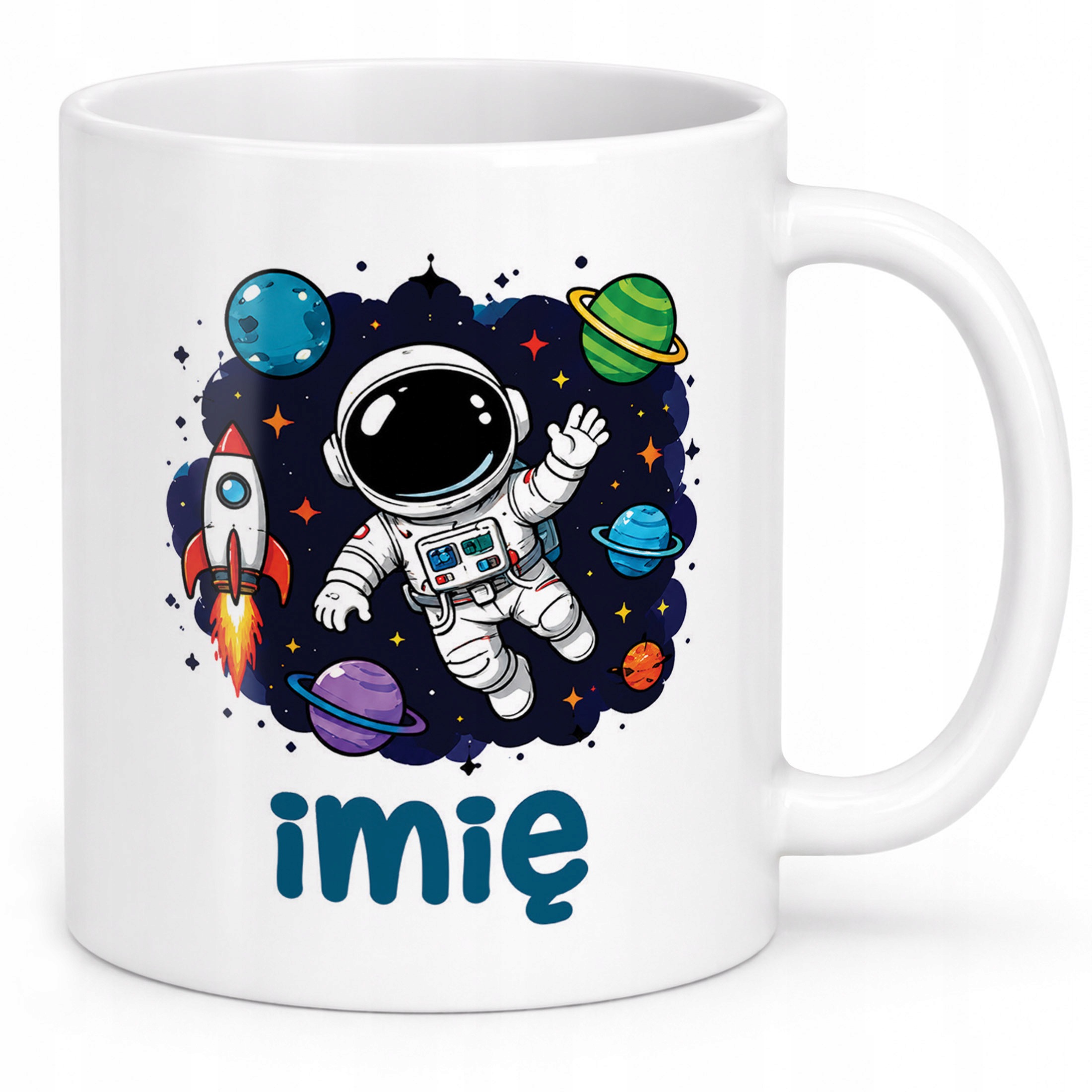 Zestaw Personalizowany Plecak Worek Kubek Astronauta Prezent