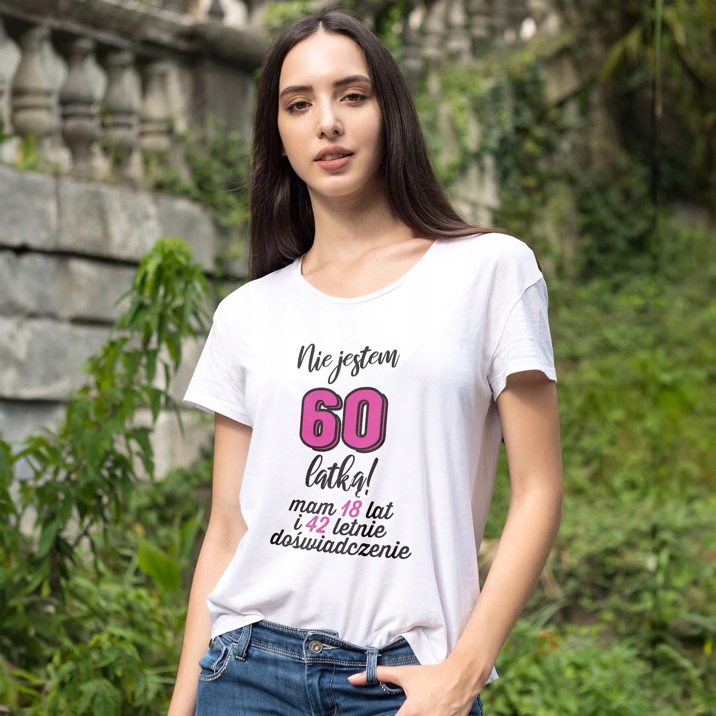 Koszulka damska na 60 urodziny Nie jestem 60