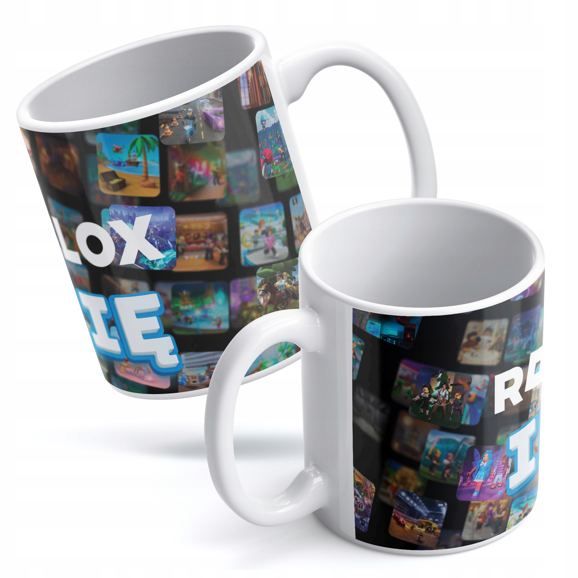 Zestaw Z Imieniem kubek + podkładka pod mysz 22×18 cm ROBLOX Dla Gracza