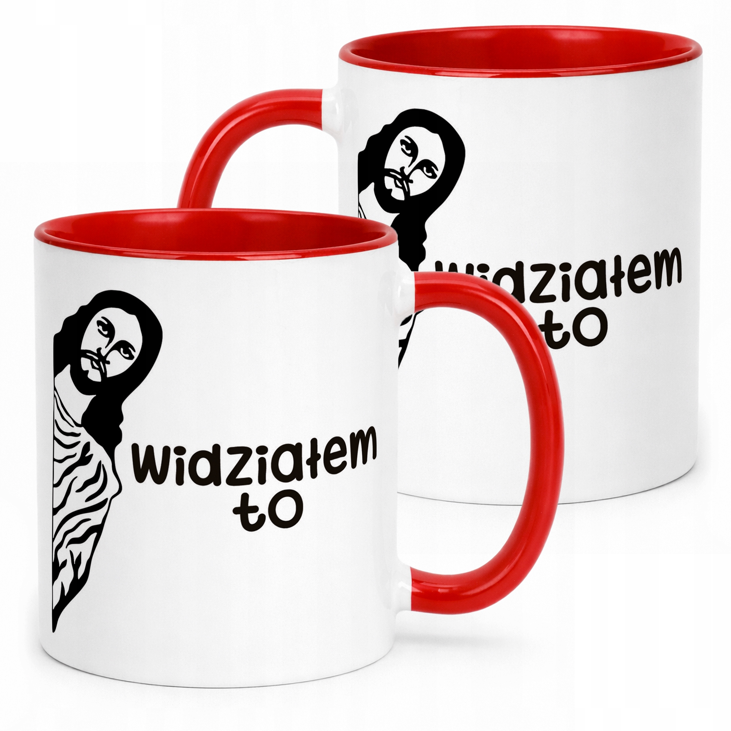 Kubek Czerwony Widziałem To Jezus Śmieszny Zabawny Prezent