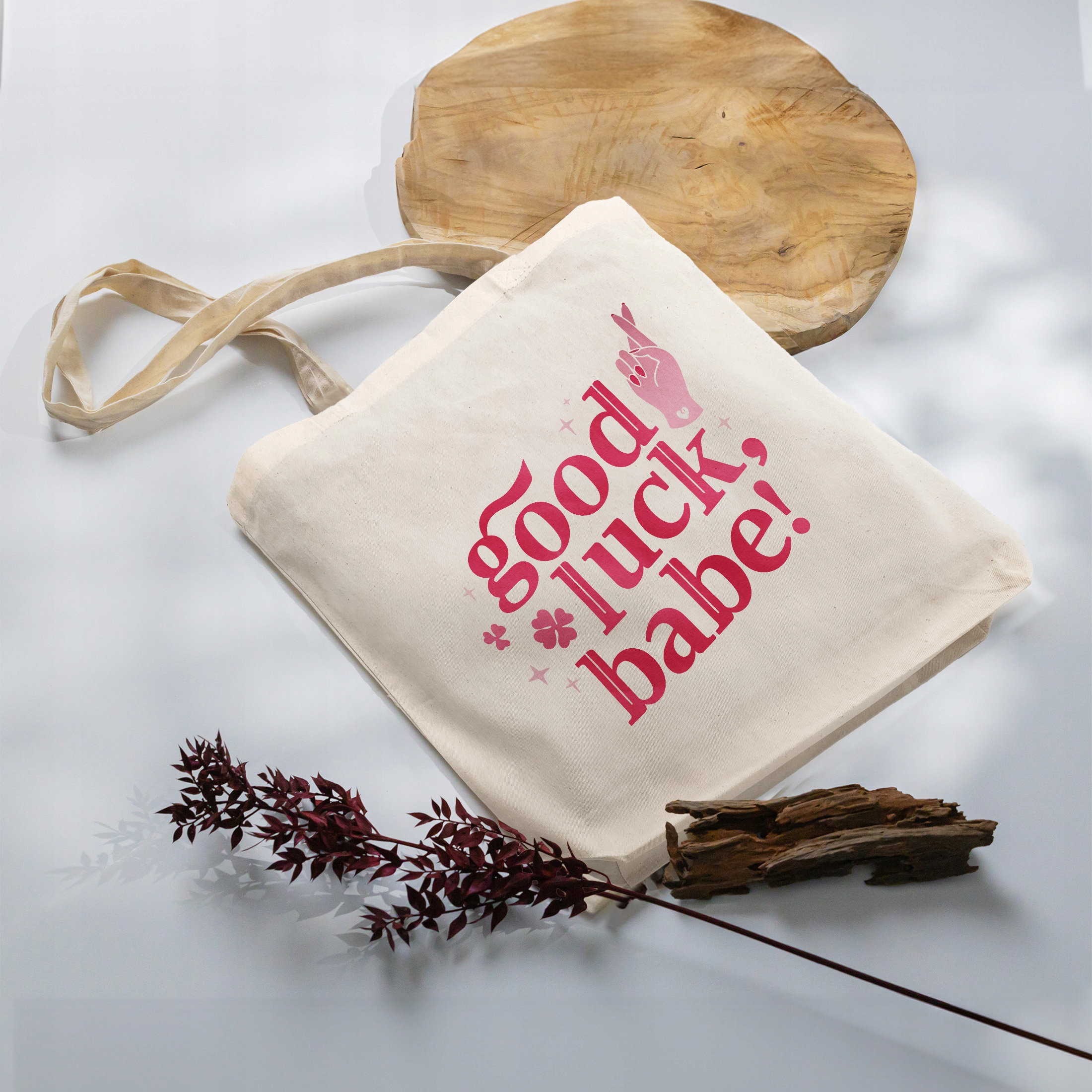 Torba bawełniana z dnem na zakupy 42×38 Chappell Roan Good Luck, Babe