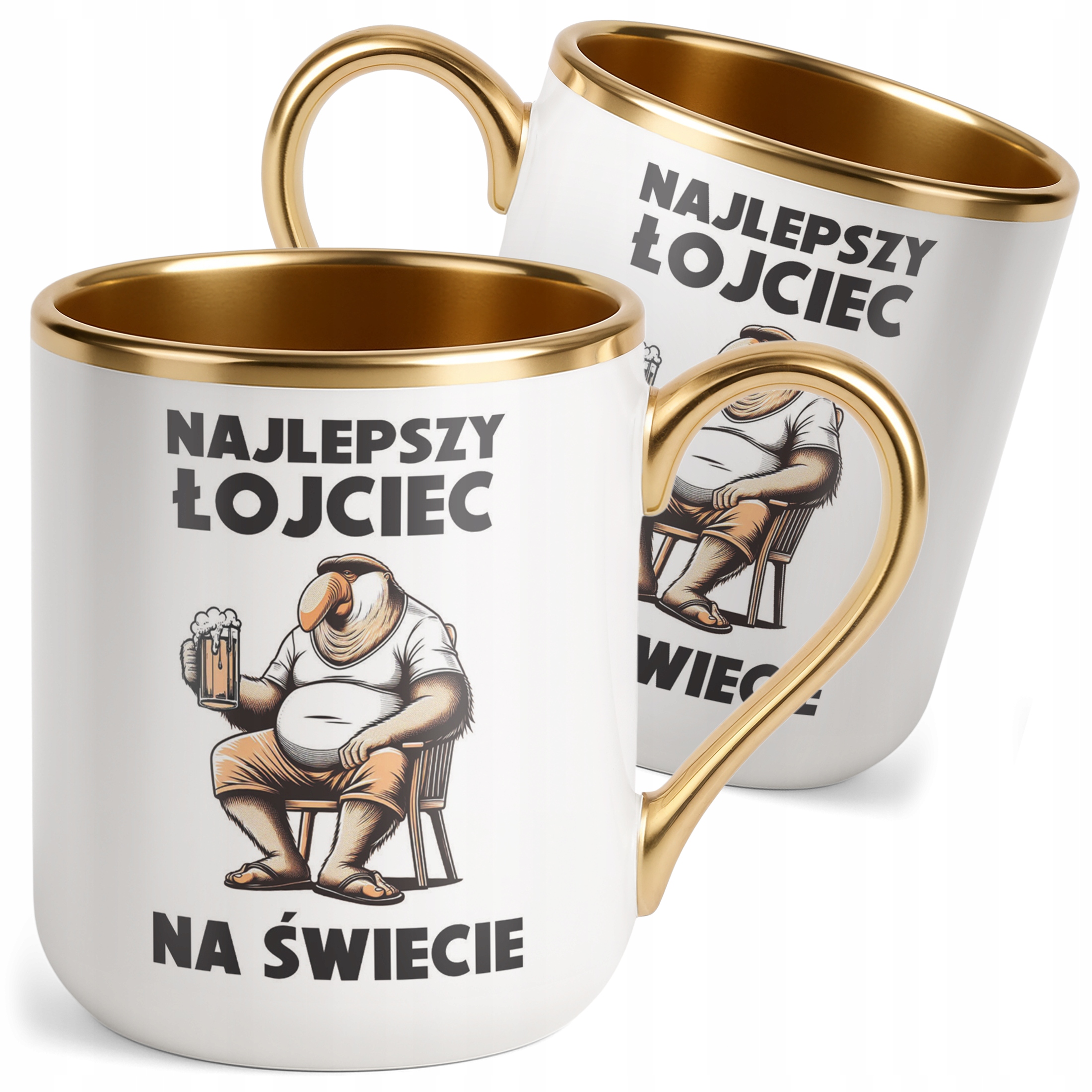 Kubek Premium Złoty Dzień Ojca Dla Taty Lord Father Prezent