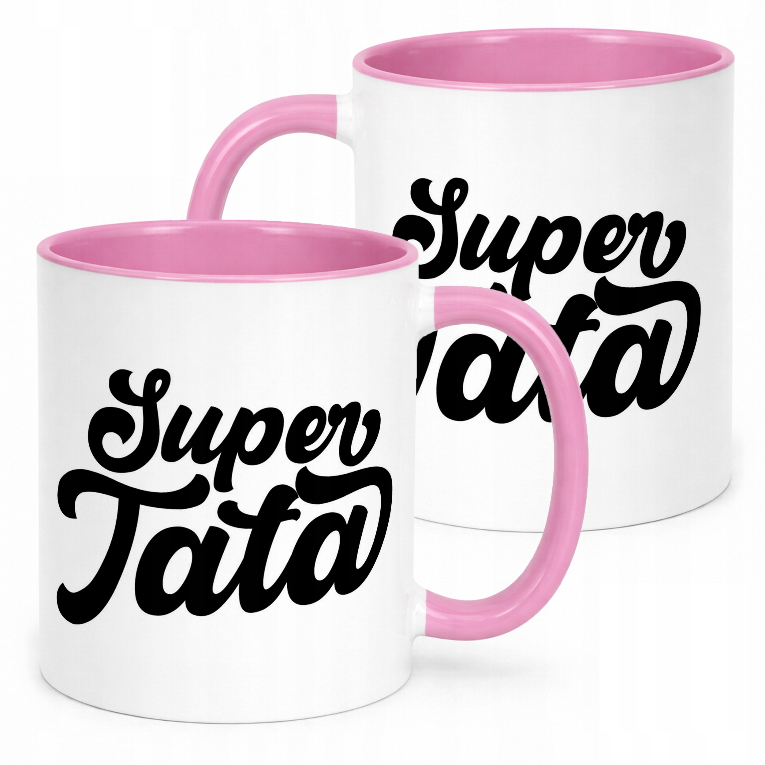 Kubek Różowy Dzień Ojca Dla Taty Super Tata Prezent