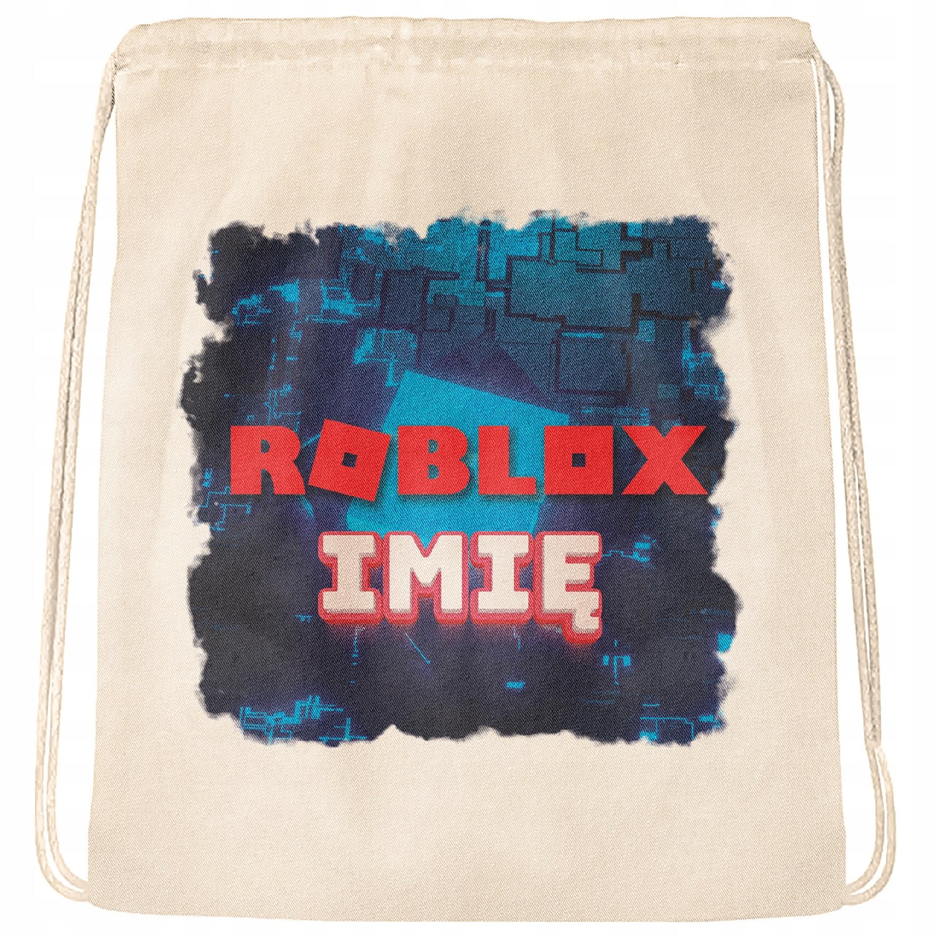 Plecak bawełniany Z Imieniem Roblox Dla Fanów i Graczy Do Szkoły