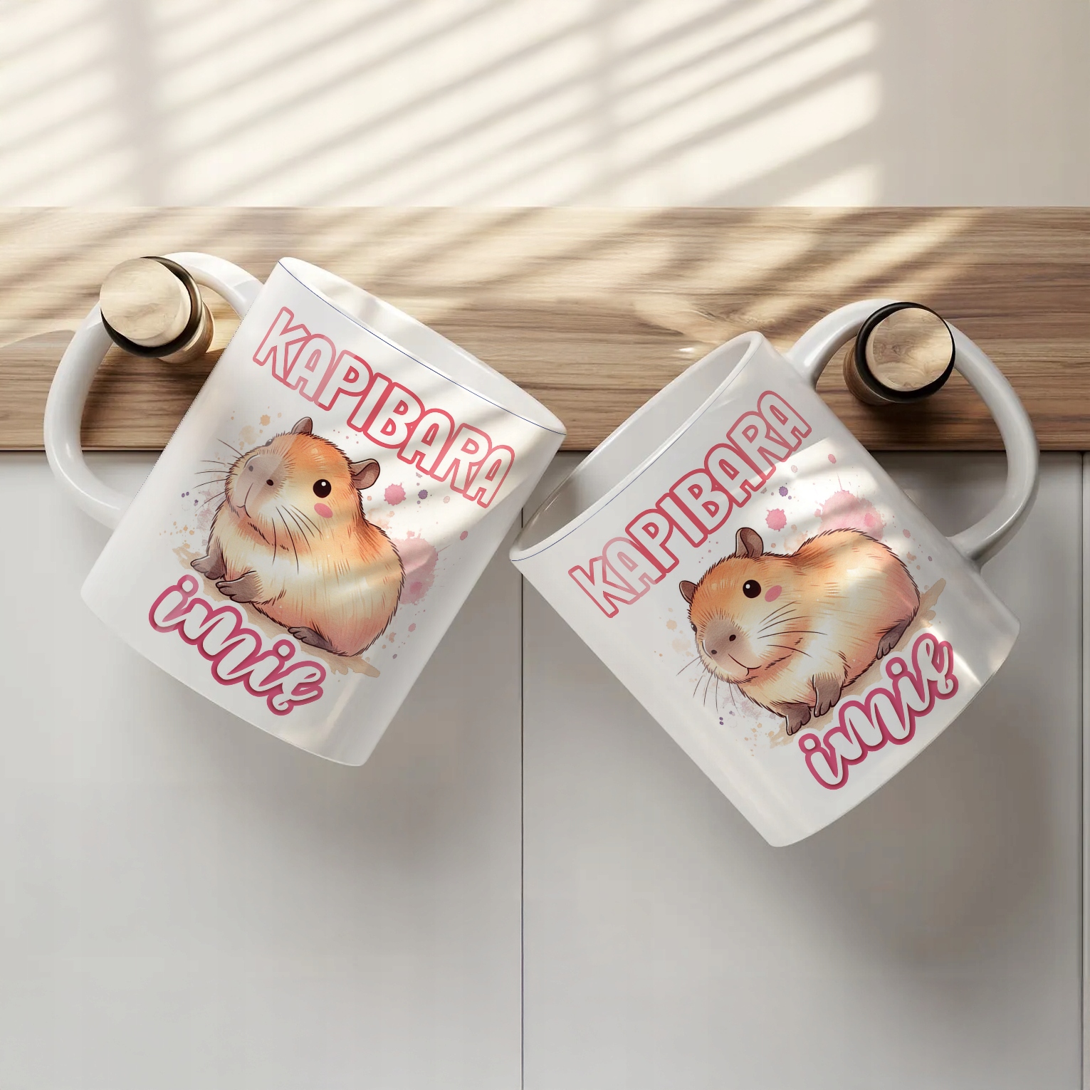 Zestaw personalizowany Kubek + Plecak Kapibara Capybara Zwierzak Prezent