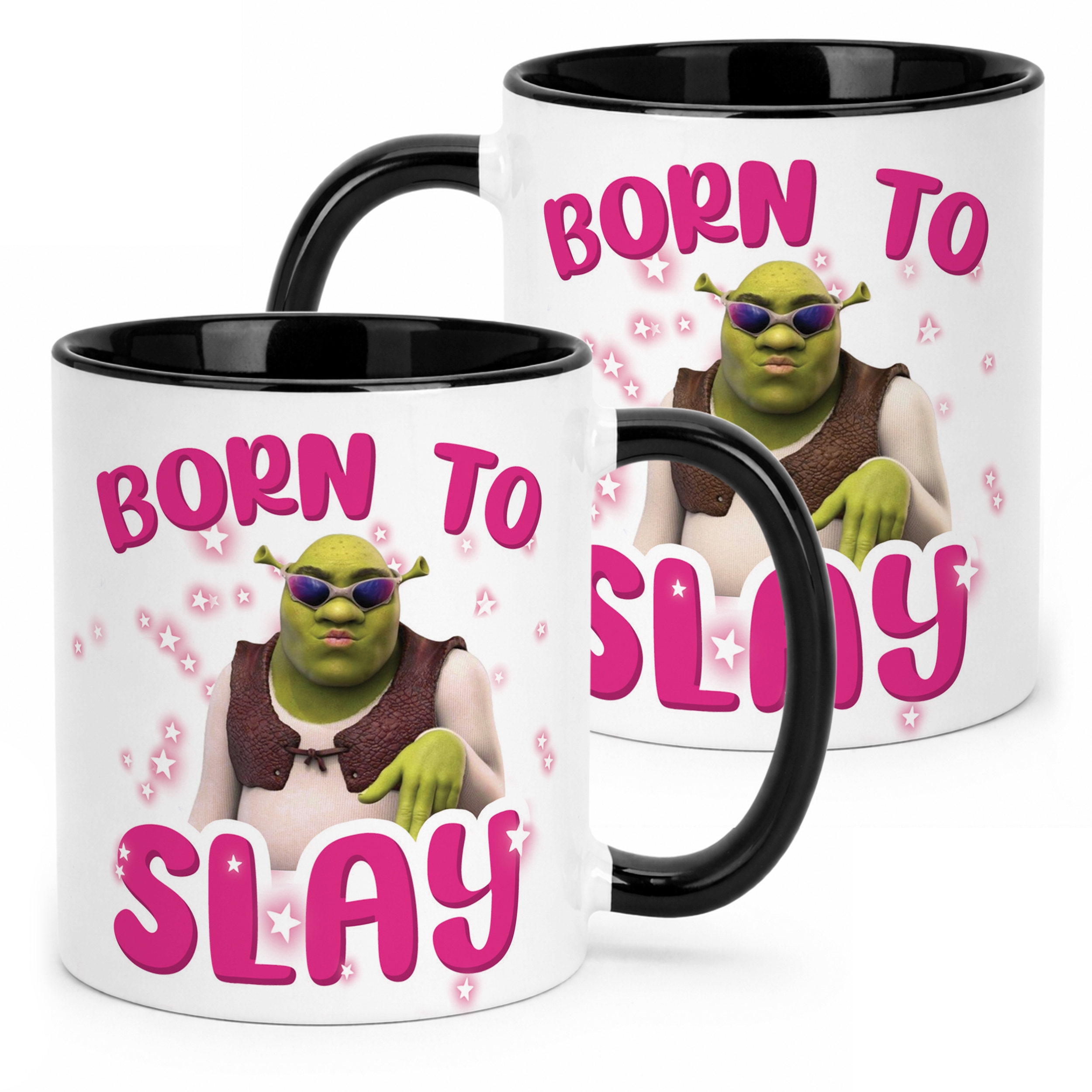 Kubek Czarny Born To Slay Śmieszny Zabawny Prezent