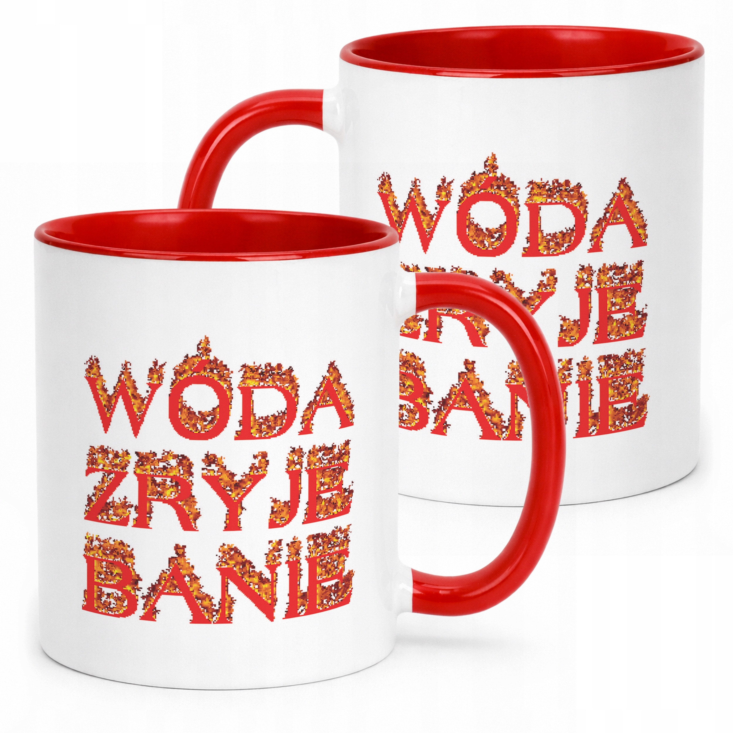 Kubek ceramiczny Wóda Zryje Banie Memy Zabawne Prezent