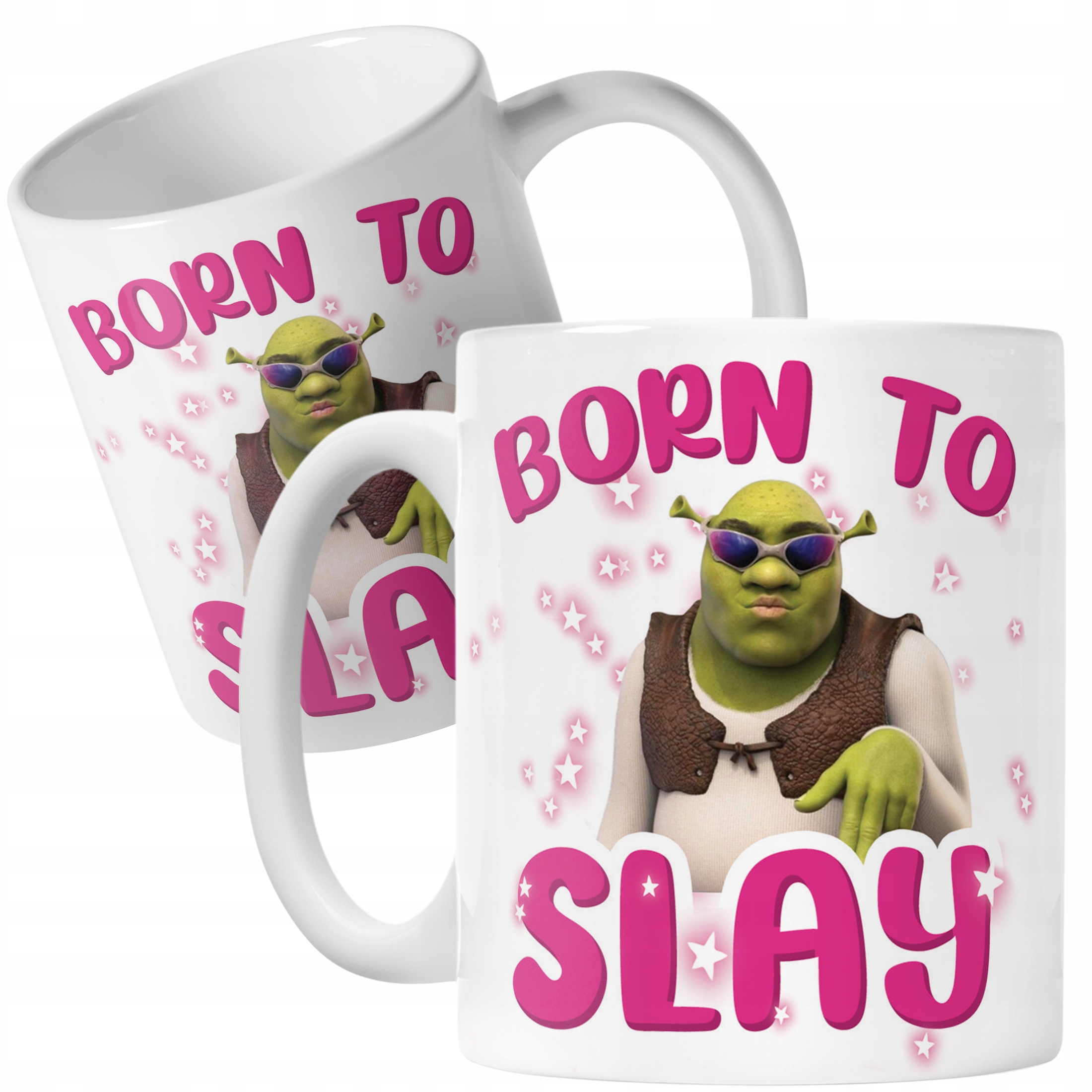 Kubek ceramiczny Born To Slay Śmieszny Zabawny Prezent