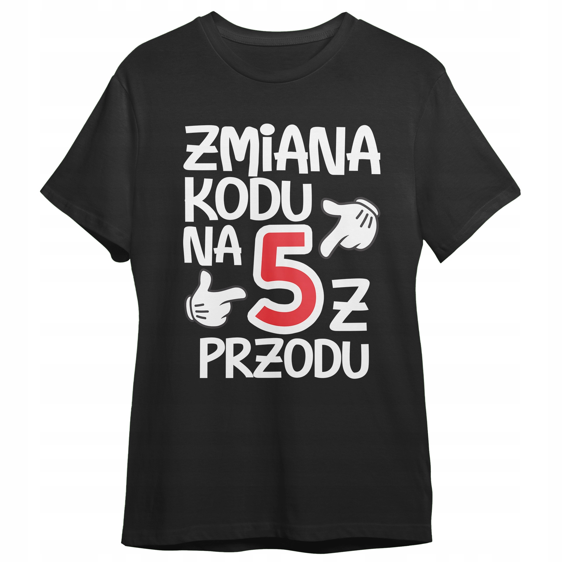 Koszulka damska czarna Zmiana Kodu Na 50 Urodziny Prezent Upominek