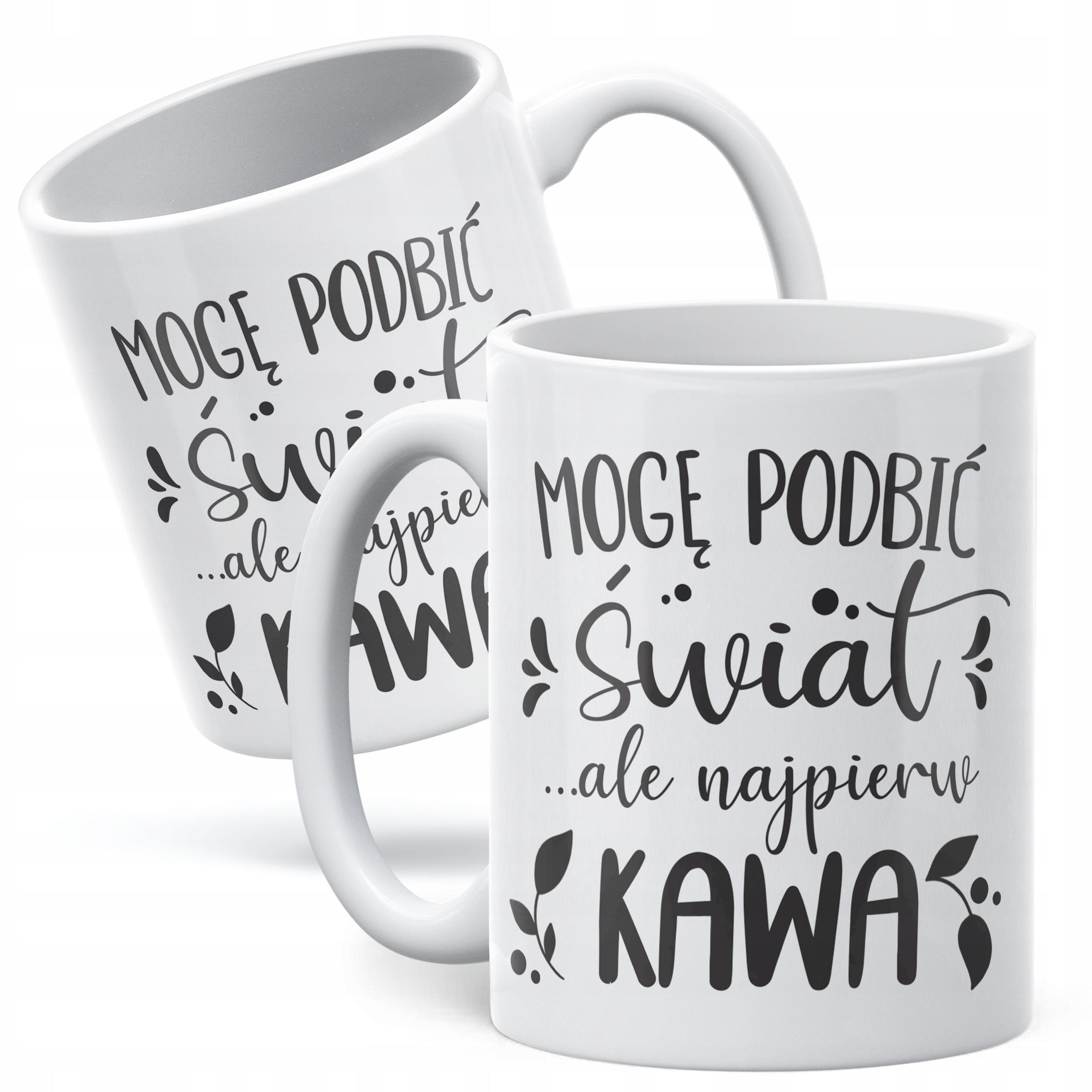 Kubek ceramiczny Dzień Kobiet Ale najpierw Kawa Prezent Dla Kobiety