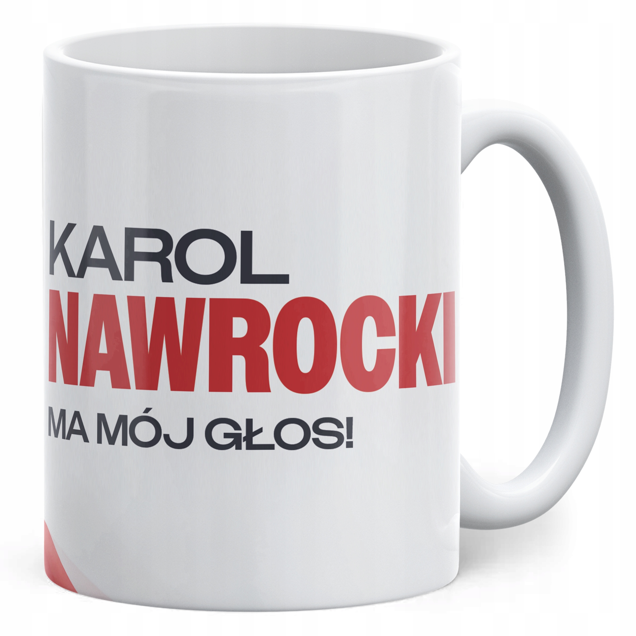 Kubek ceramiczny Karol Nawrocki Ma Mój Głos #Nawrocki2025 PiS