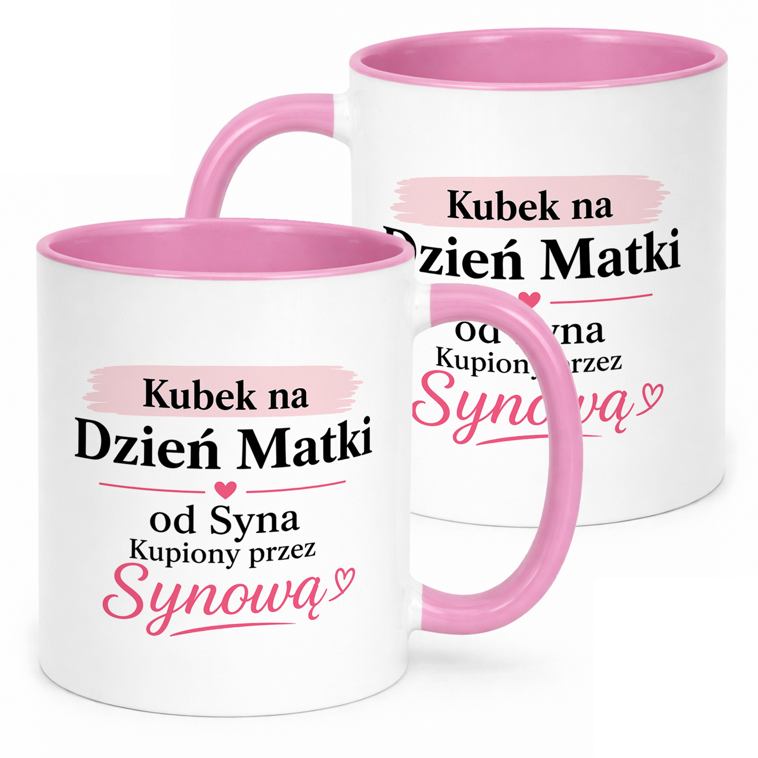 Kubek dla mamy różowy prezent na Dzień Matki piękny upominek dla mamy