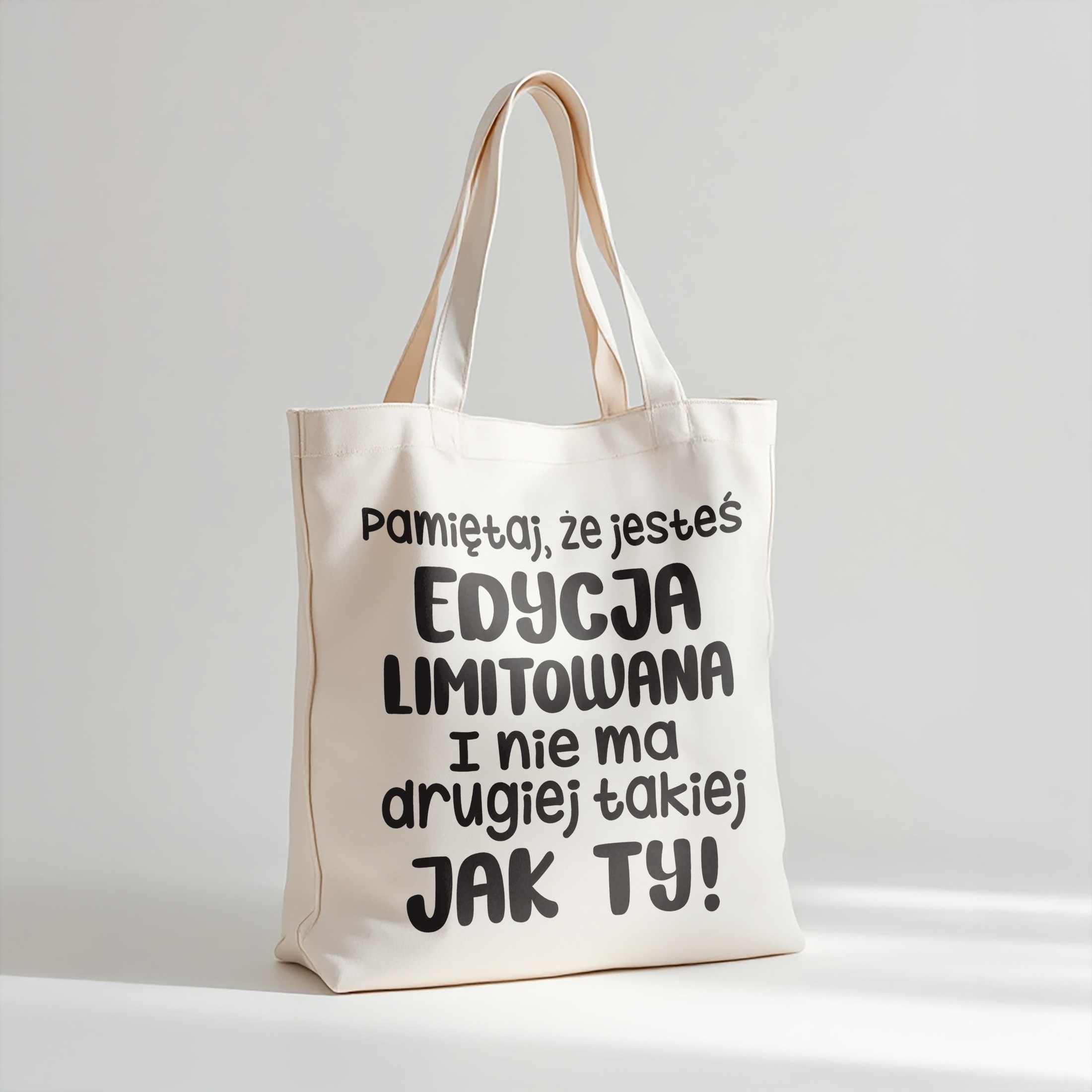 Torba bawełniana premium Pamiętaj Jesteś Edycja Limitowana Prezent