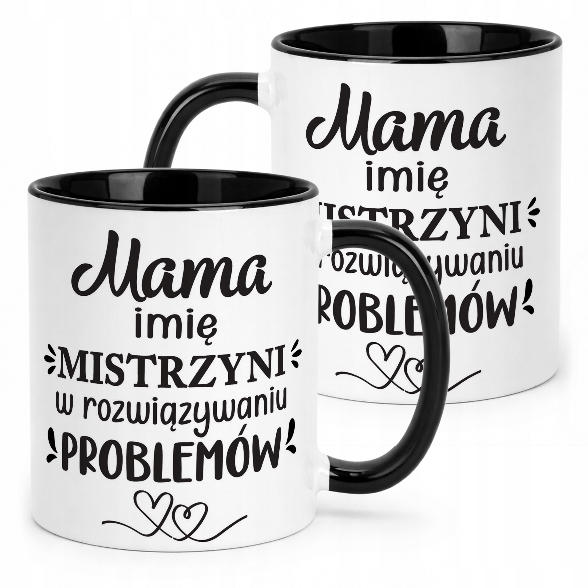 Kubek Czarny Personalizowany Dzień Matki Dla Mamy Prezent Upominek