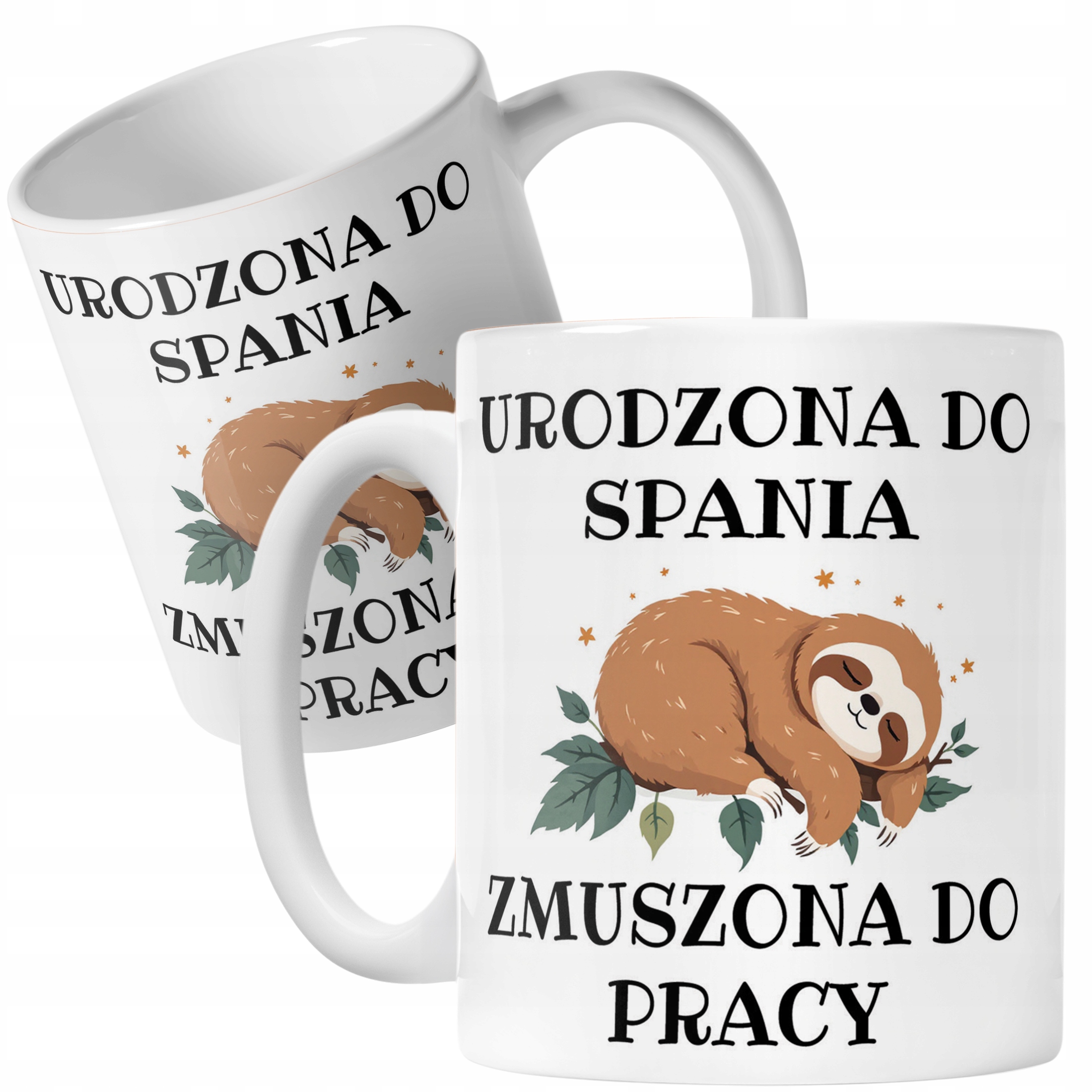 Kubek ceramiczny Urodzona Do Spania Śmieszny Zabawny Prezent