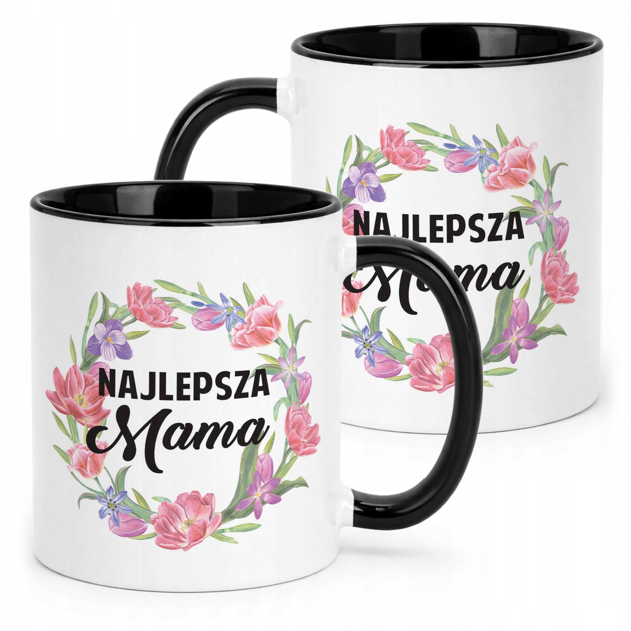 Kubek Czarny Dzień Matki Dla Mamy Prezent Najlepsza Mama