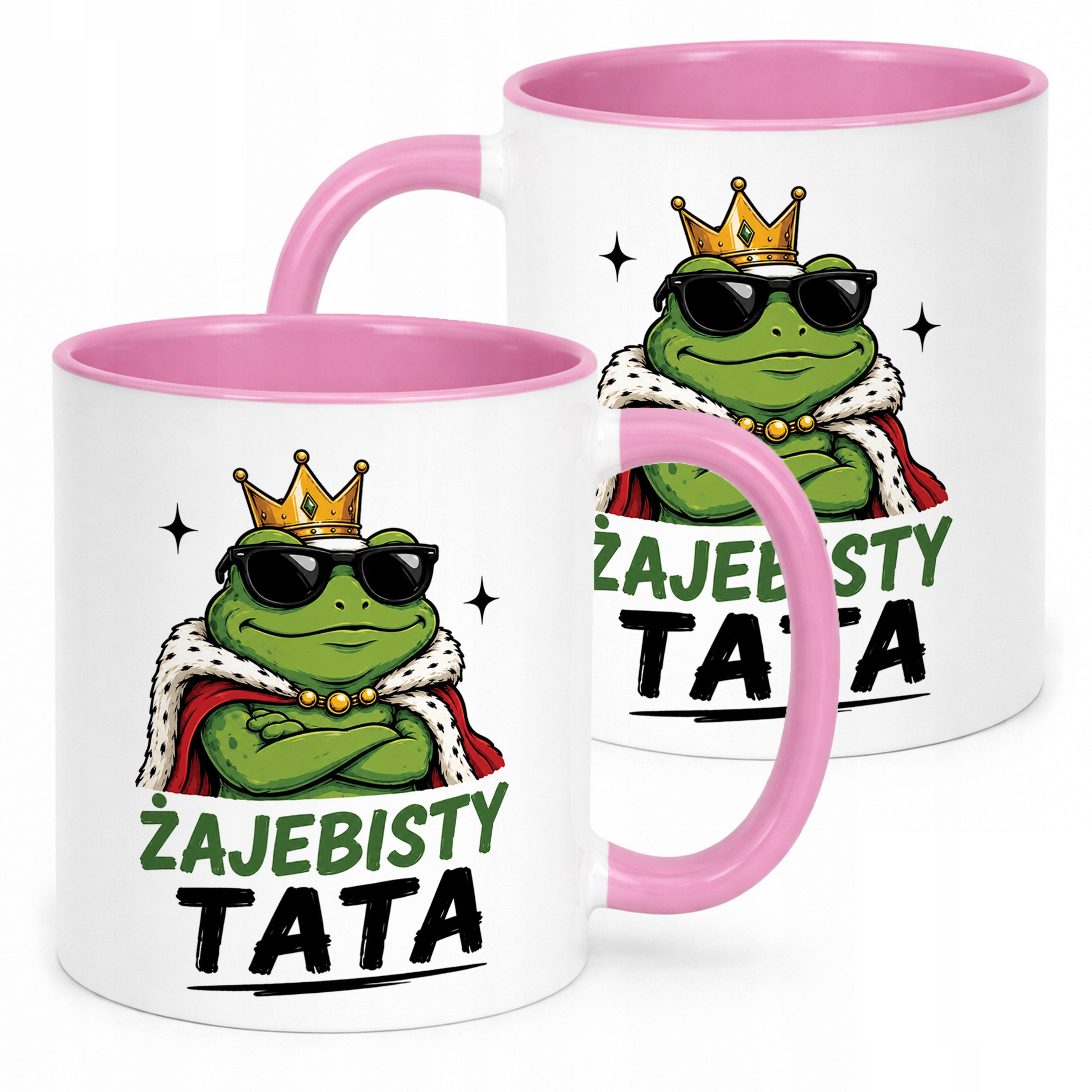 Kubek Różowy upominek na Dzień Ojca prezent dla taty