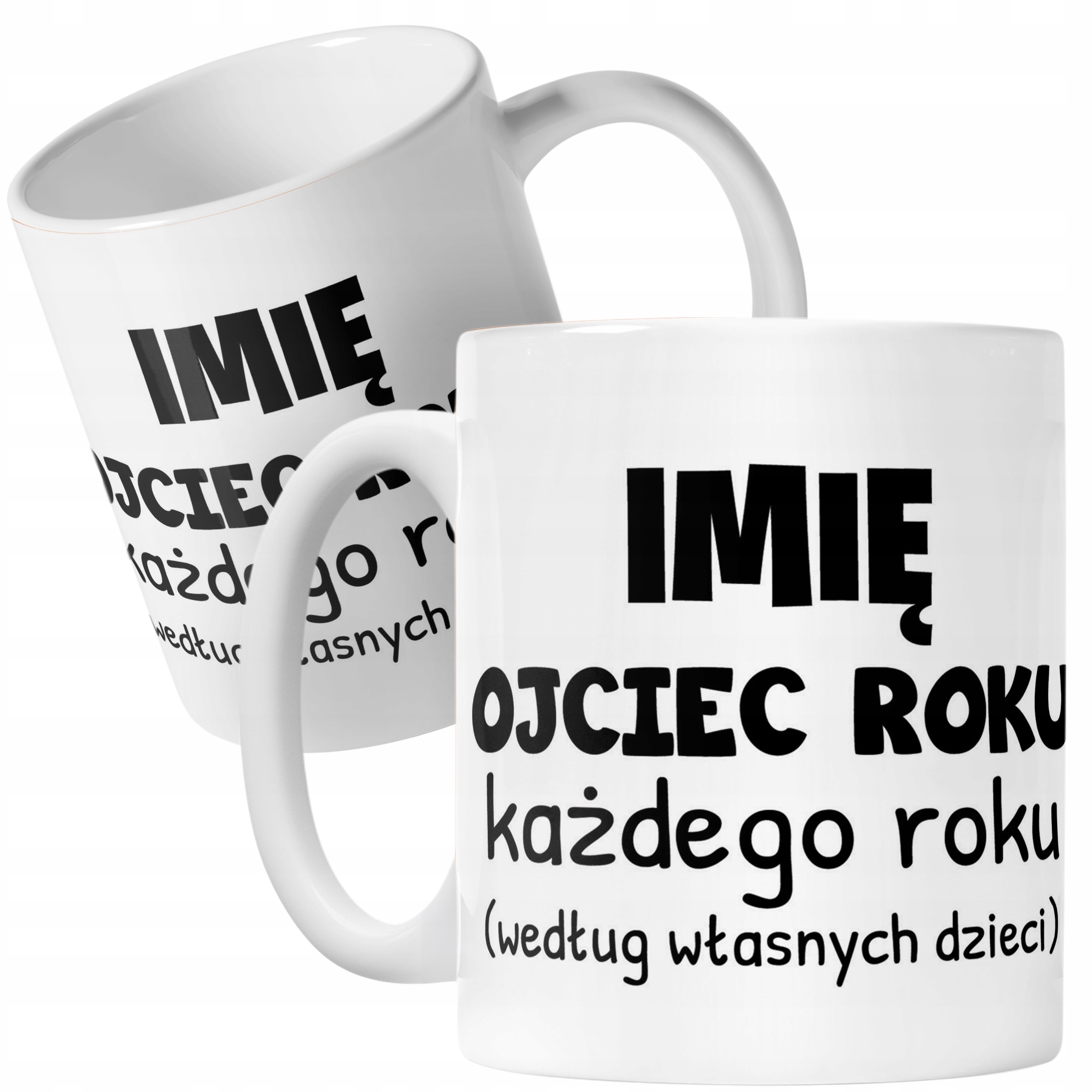 Kubek ceramiczny Personalizowany Dzień Ojca Ojciec Roku Każdego Roku