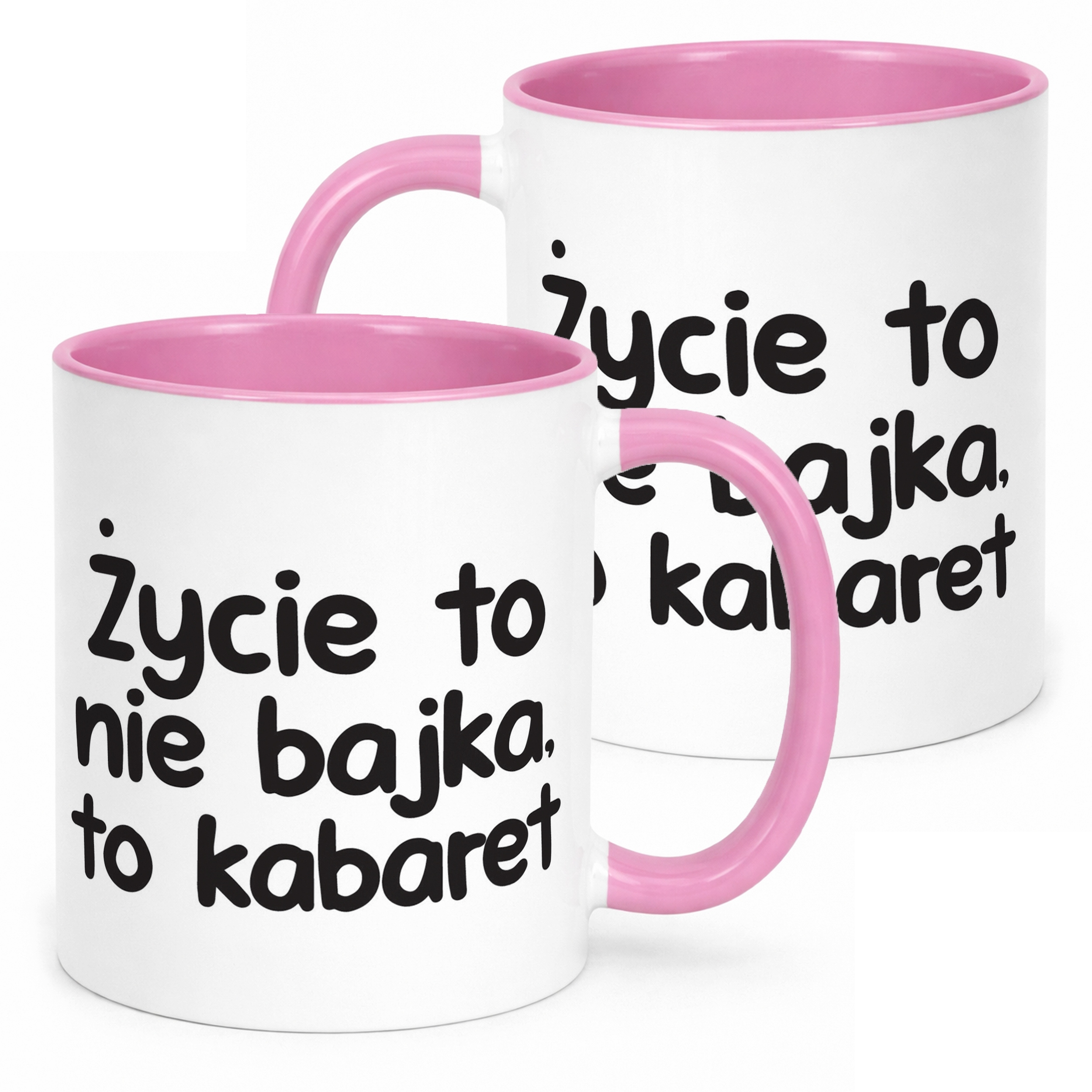 Kubek Różowy Życie To Nie Bajka Śmieszny Zabawny Prezent