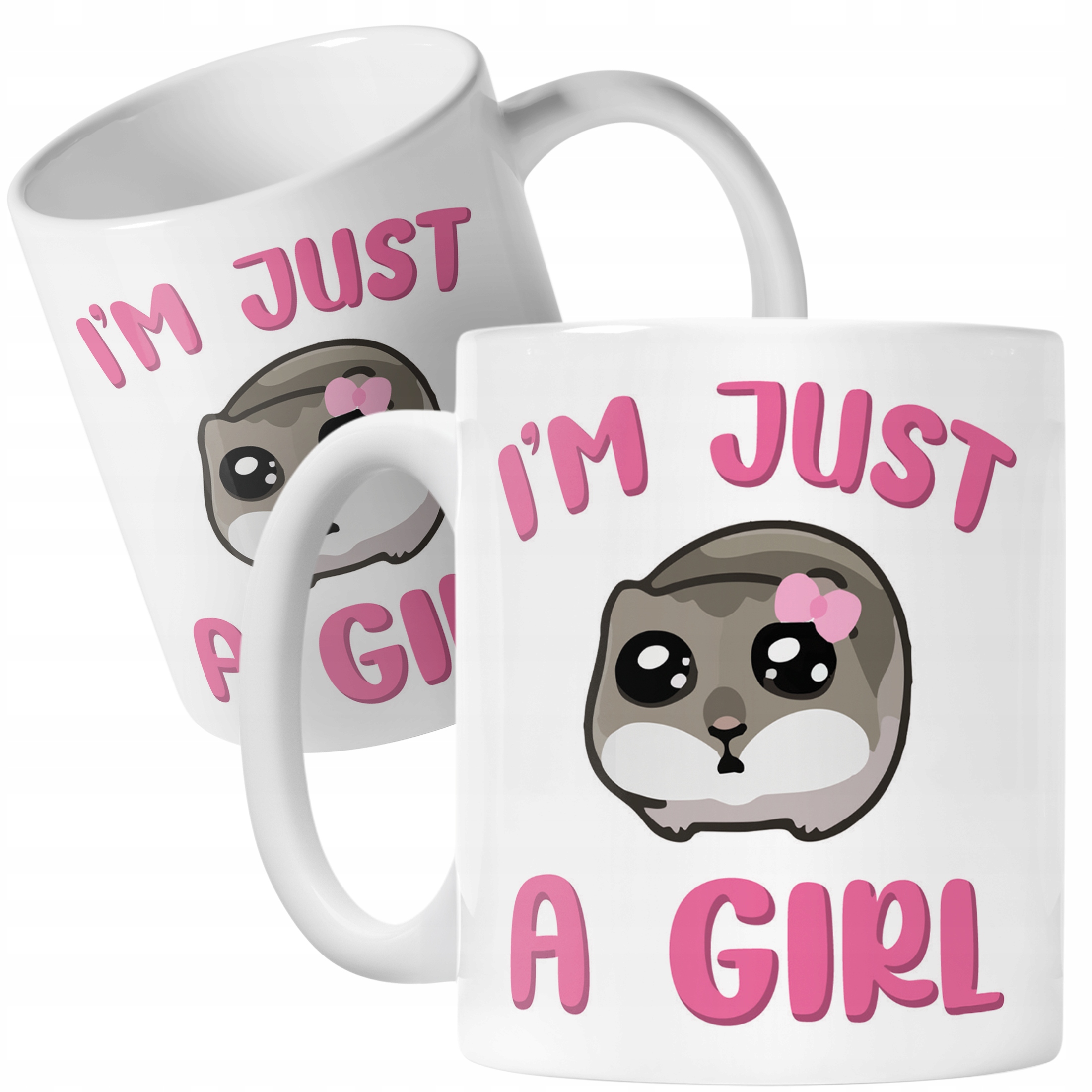 Kubek ceramiczny I’M JUST A GIRL Śmieszny Zabawny Prezent