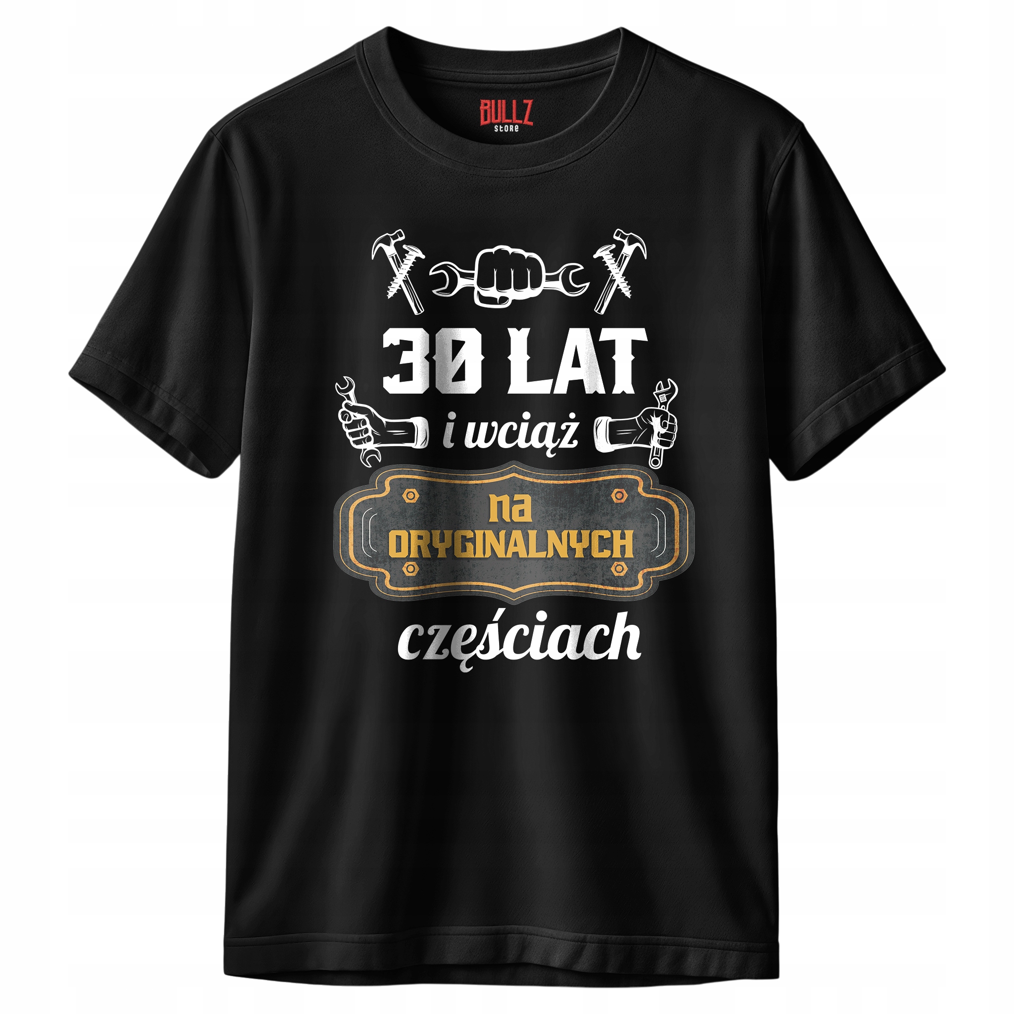 Koszulka czarna męska 30 Urodziny Wciąż Na Oryginalnych Częściach