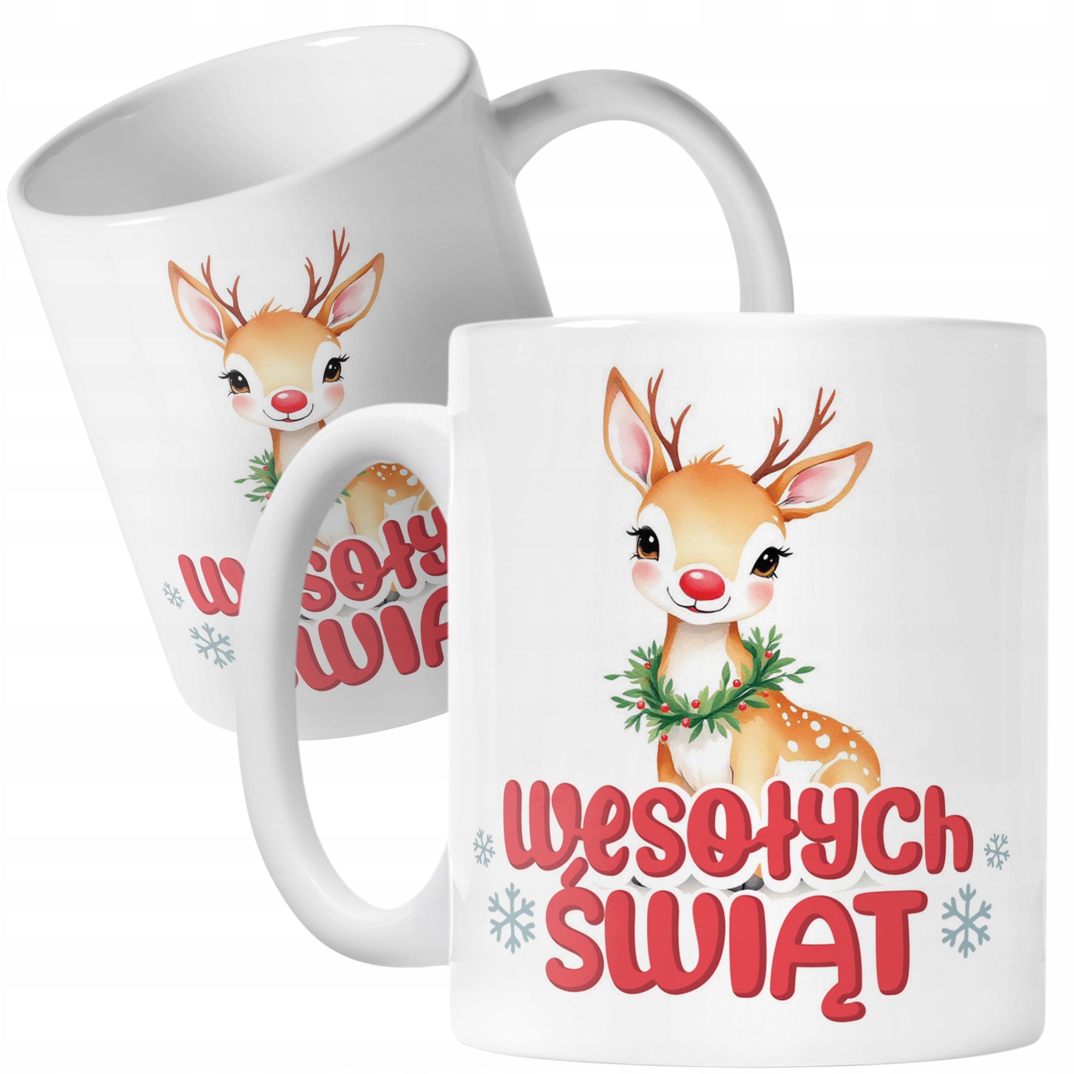 Kubek Ceramiczny Świąteczny Wesołych Świąt Boże Narodzenie Prezent