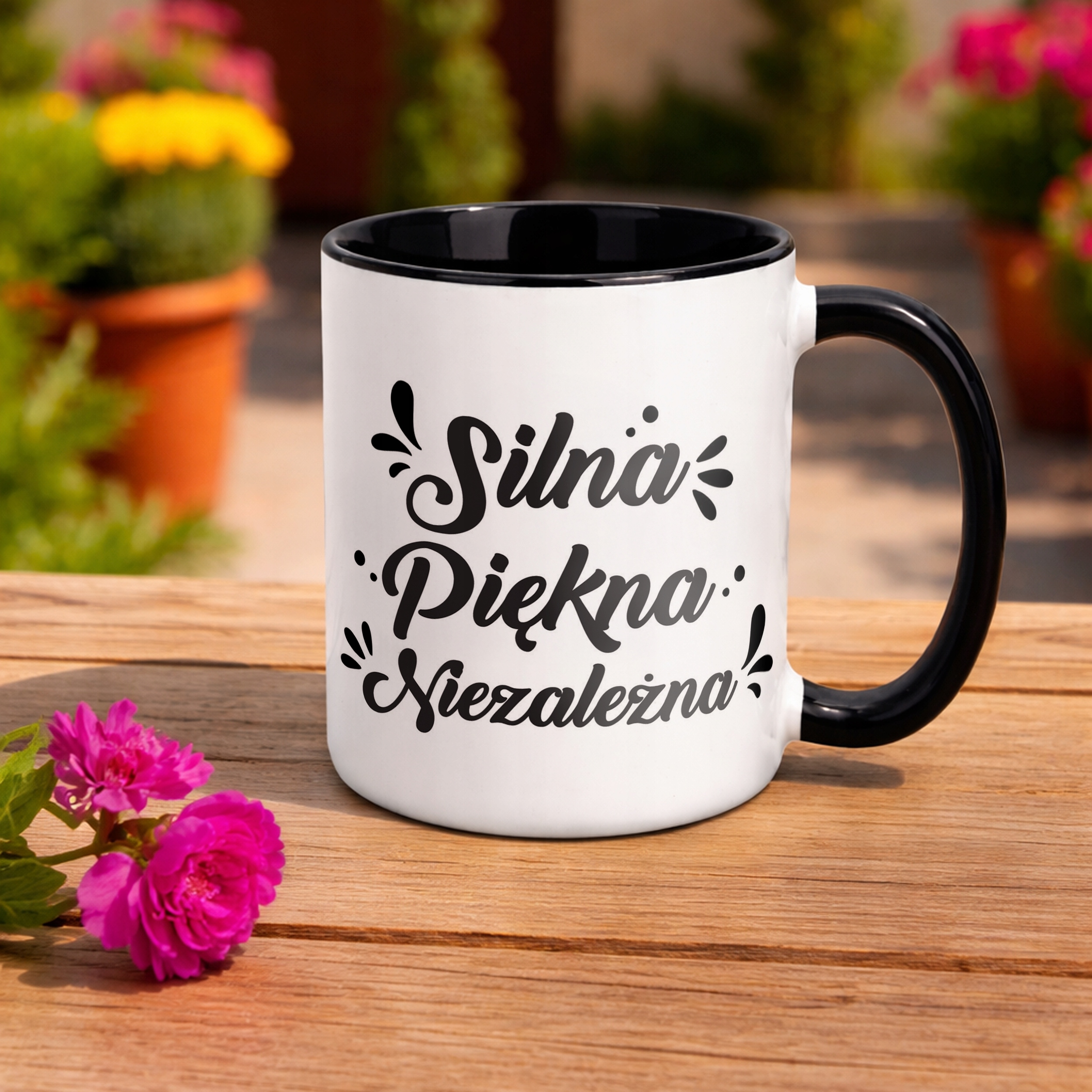 Kubek Czarny Dzień Kobiet Dla Kobiety Dziewczyny Prezent Upominek