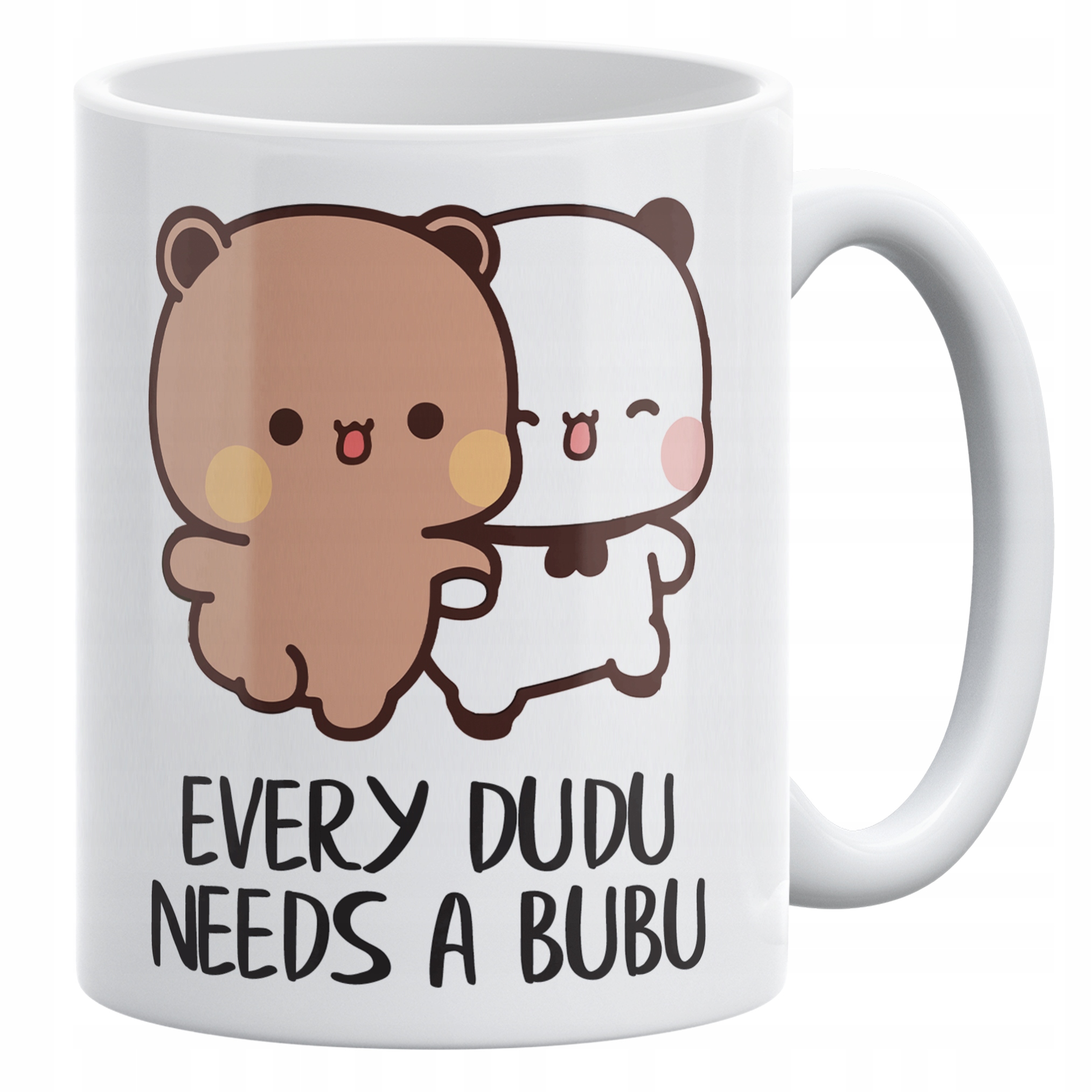 Zestaw Kubek + Poduszka 38×38 cm Walentynki Bubu i Dudu Dla Pary Prezent