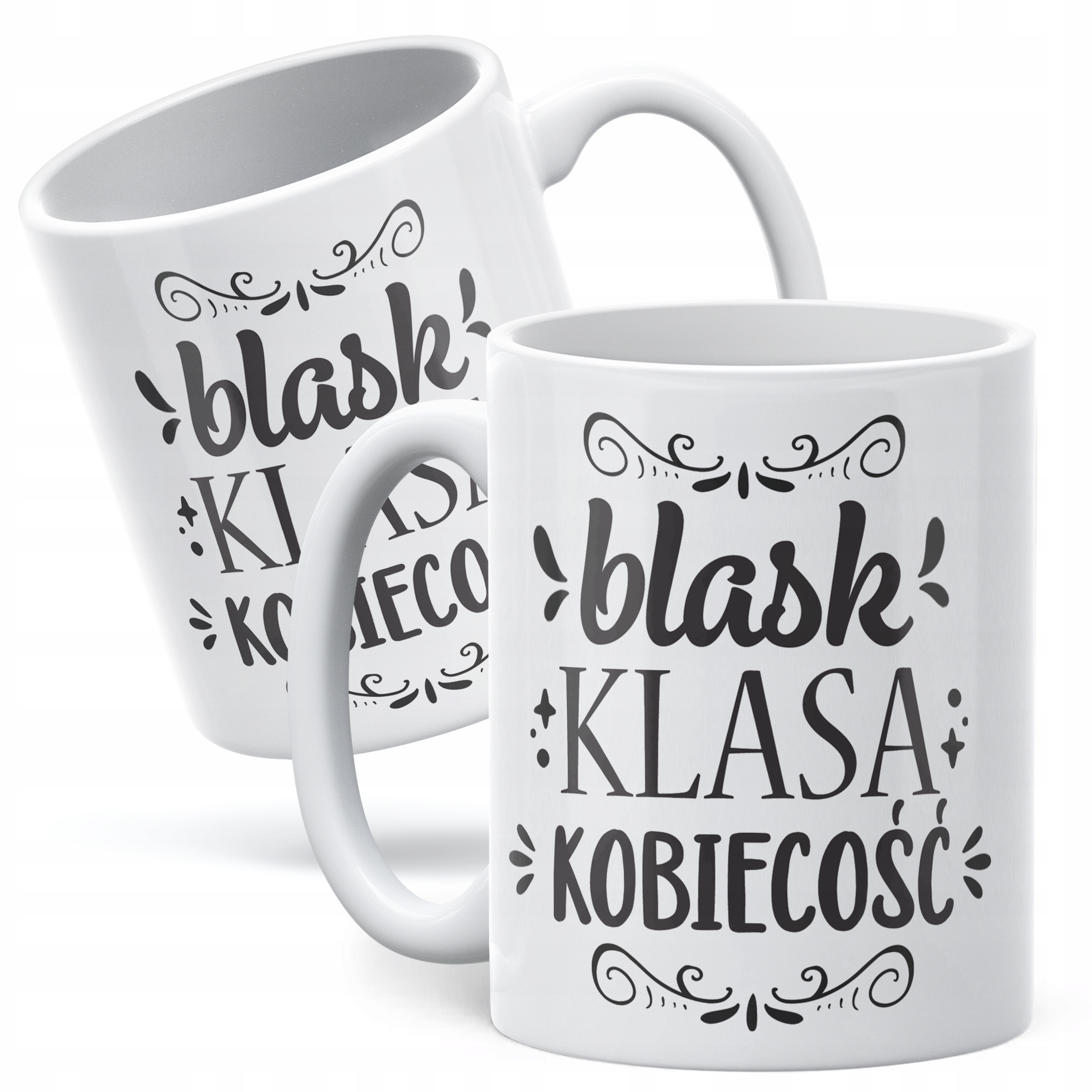 Kubek ceramiczny Dzień Kobiet Blask Klasa Kobiecość Prezent Dla Kobiety