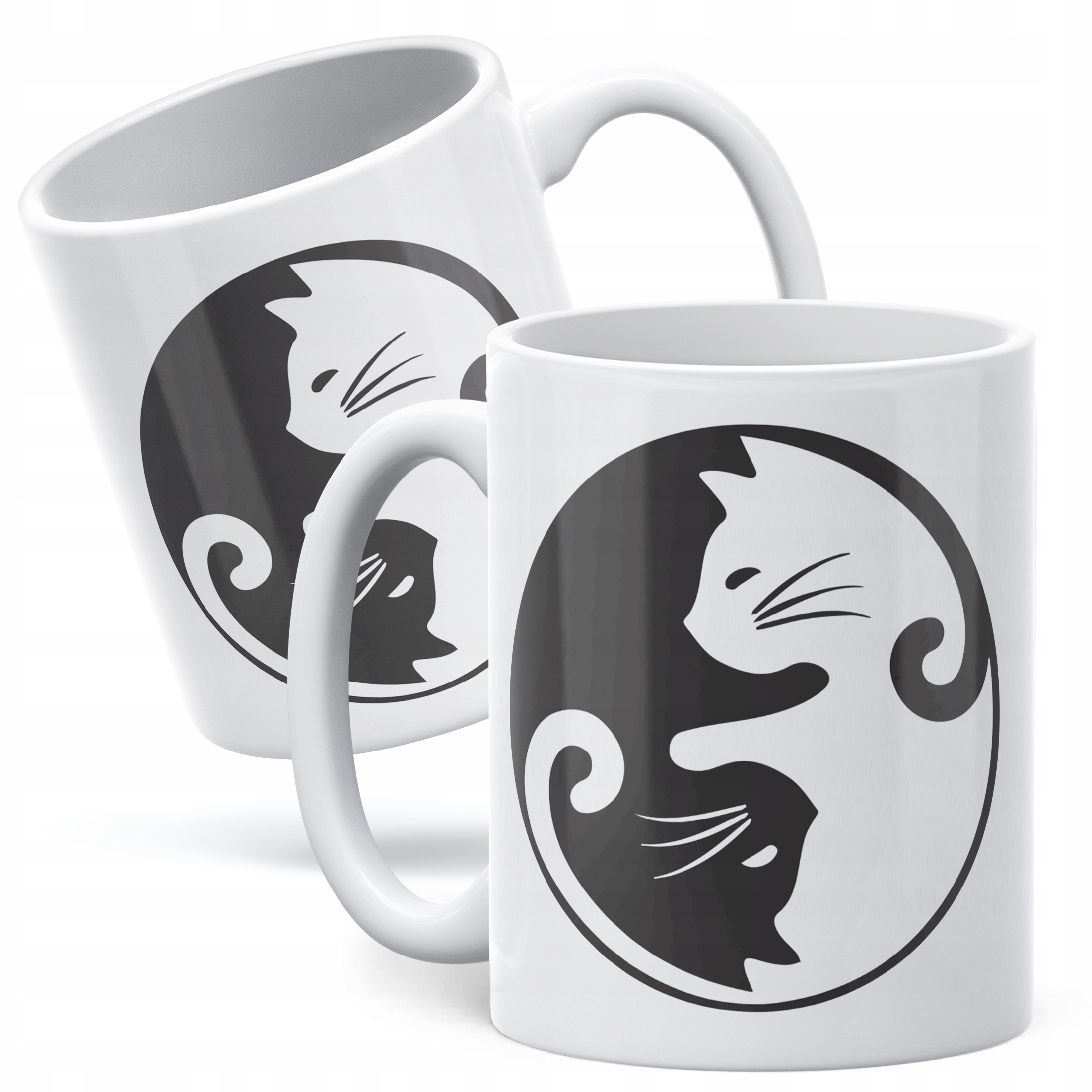 Kubek ceramiczny Koty Yin Yang Dla Kociary Prezent Upominek