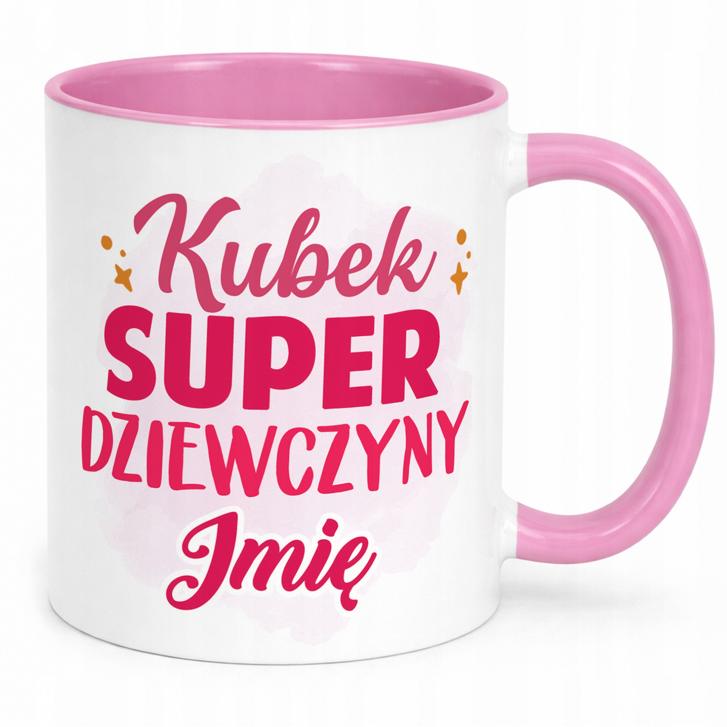 Kubek Różowy Personalizowany Dzień Kobiet Dla Dziewczynki Prezent