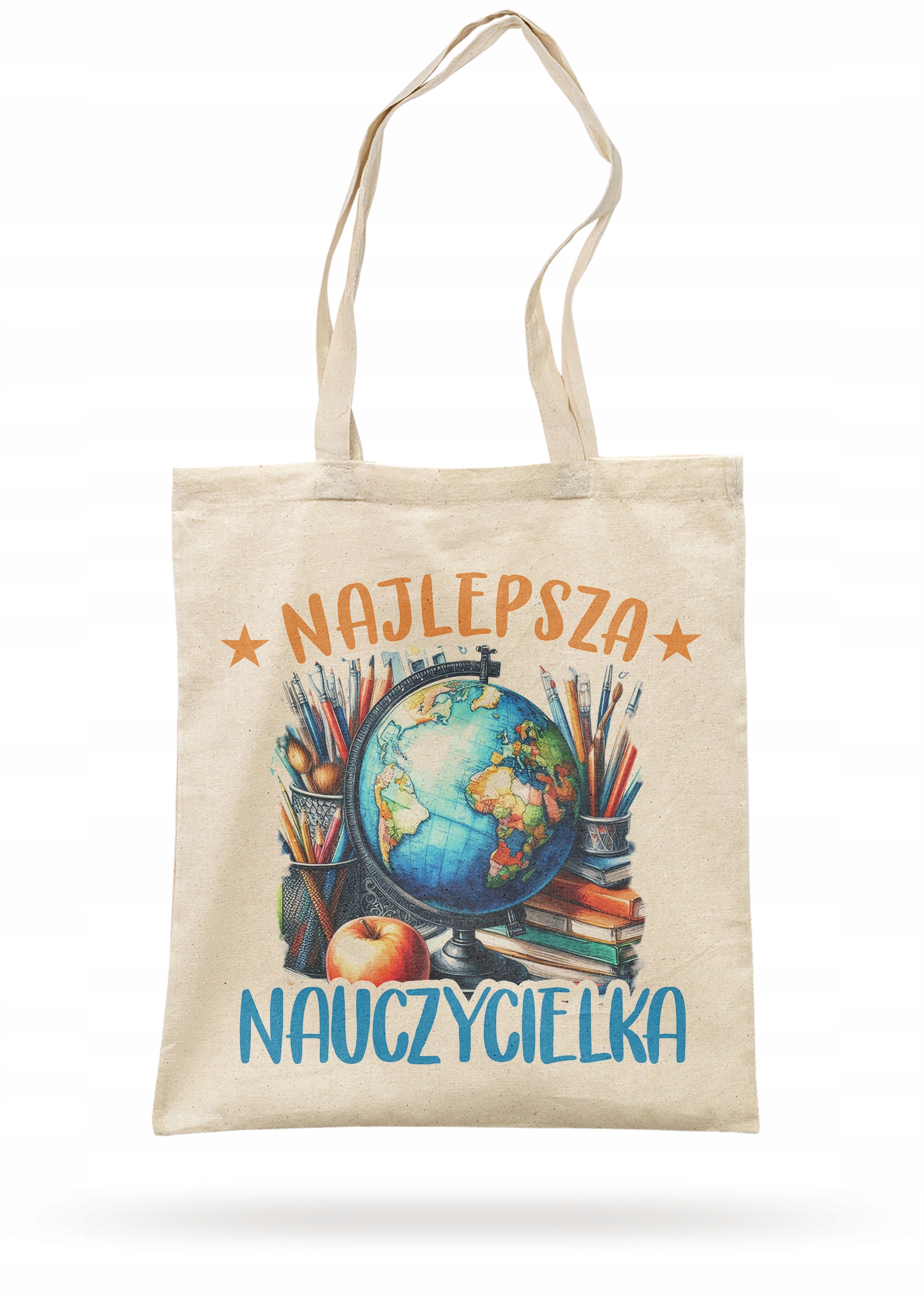 Torba bawełniana z dnem Dzień Nauczyciela Najlepsza Nauczycielka Prezent