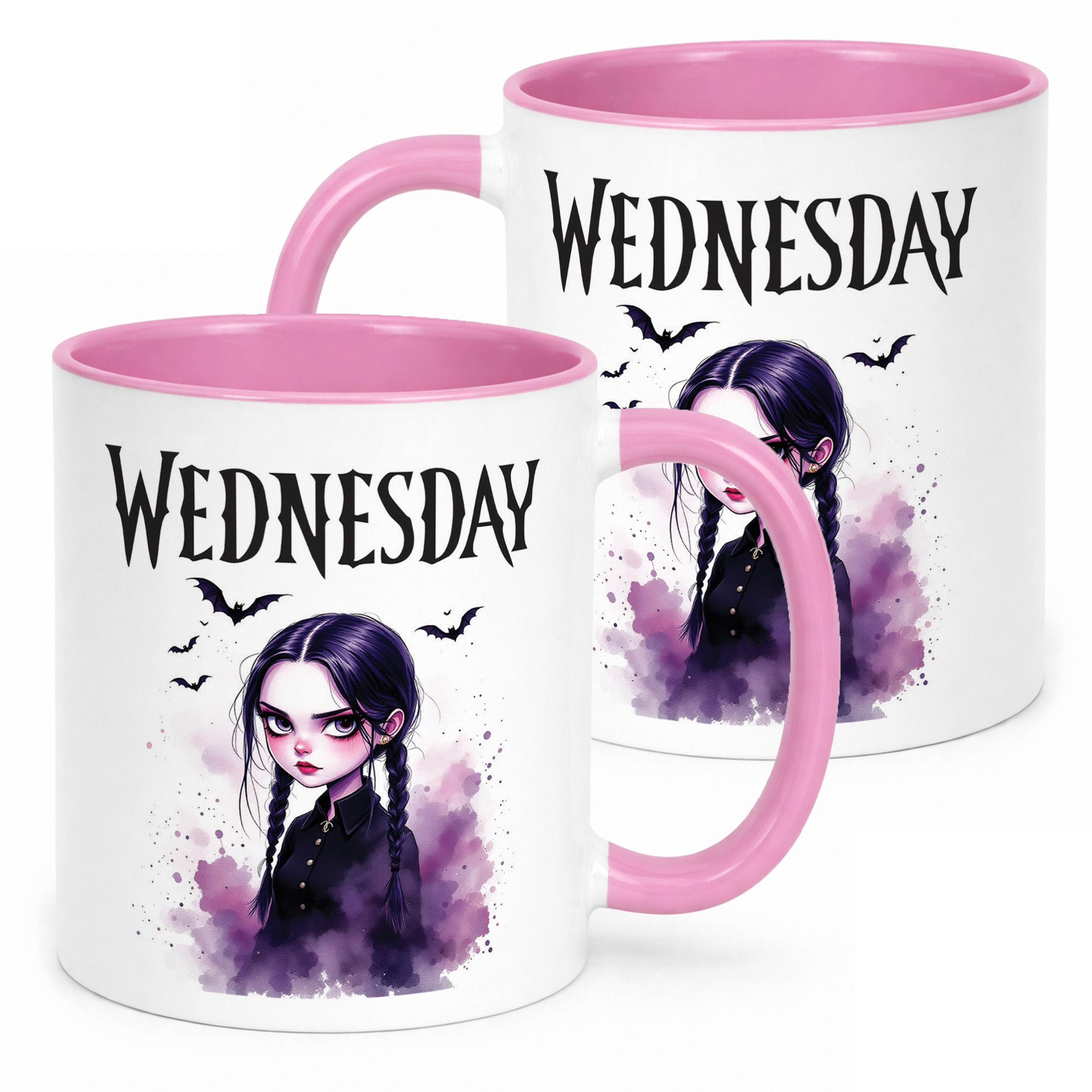 Kubek Różowy Nevermore Wednesday Addams Dla Fanów Prezent
